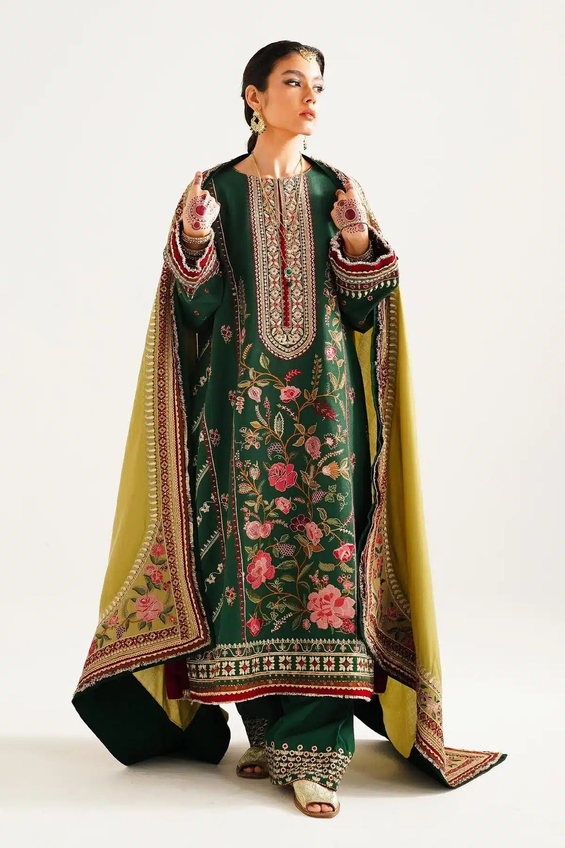 Zara ShahJahan | Winter Shawl 23 | WS23-D7 - by - Libasekhas UK - Registered Vendor of : Zara Shahjahan - 100% Original Designer Dresss