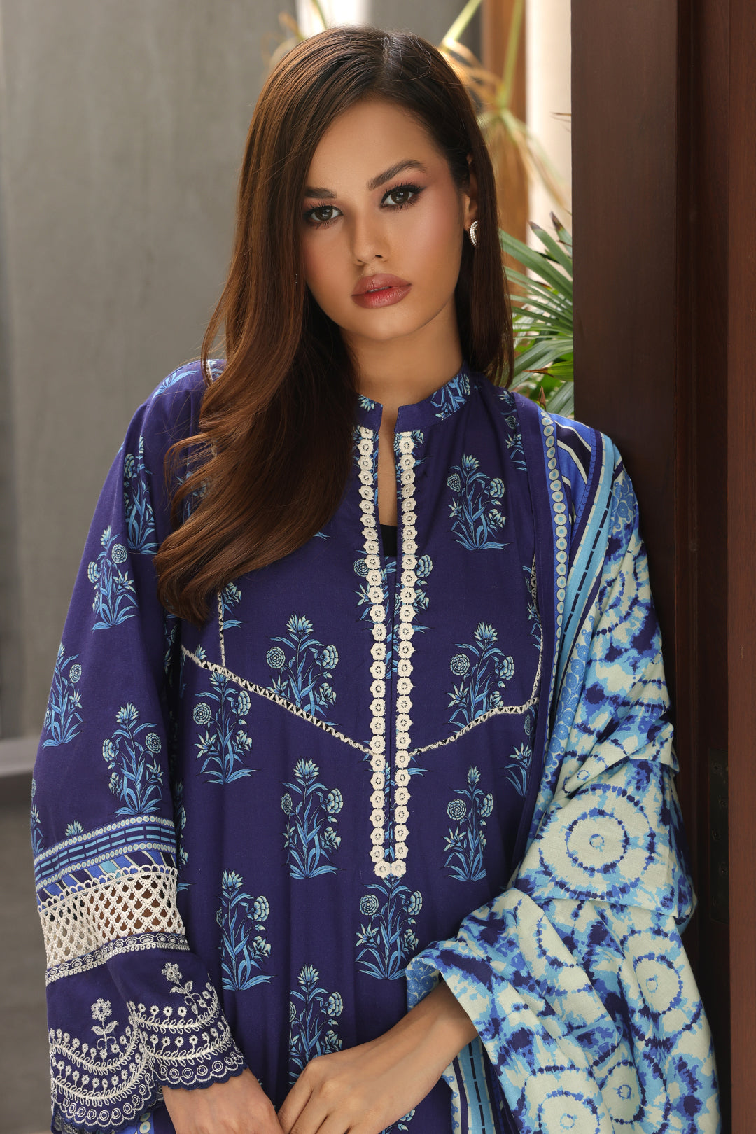 Zellbury | Unstitched 3 Piece Cambric | Embroidered Shirt Shalwar Dupatta - 0072 - by - Libasekhas UK - Registered Vendor of : Zellbury Women - 100% Original Designer Dresss