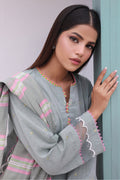 Zellbury | Unstitched 3 Piece Chambray | Embroidered Shirt Shalwar Dupatta - 0075 - by - Libasekhas UK - Registered Vendor of : Zellbury Women - 100% Original Designer Dresss