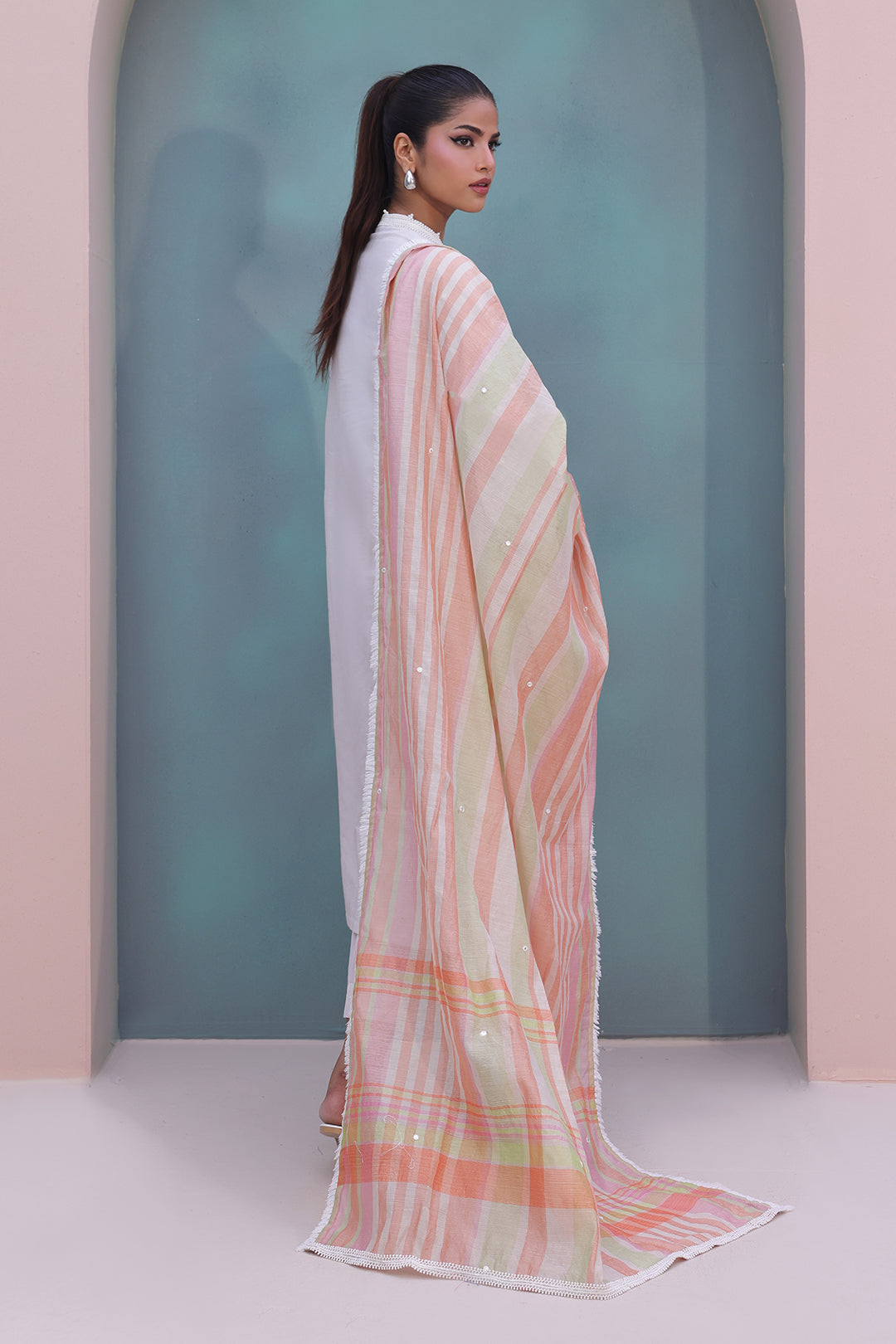 Zellbury | Unstitched 3 Piece Chambray | Embroidered Shirt Shalwar Dupatta - 0078 - by - Libasekhas UK - Registered Vendor of : Zellbury Women - 100% Original Designer Dresss