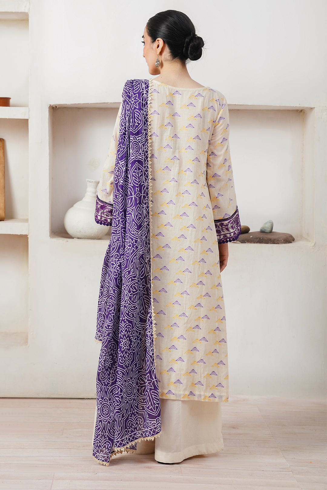 Zellbury | Unstitched 3 Piece Jacquard | Embroidered Shirt Shalwar Dupatta - 0086 - by - Libasekhas UK - Registered Vendor of : Zellbury Women - 100% Original Designer Dresss