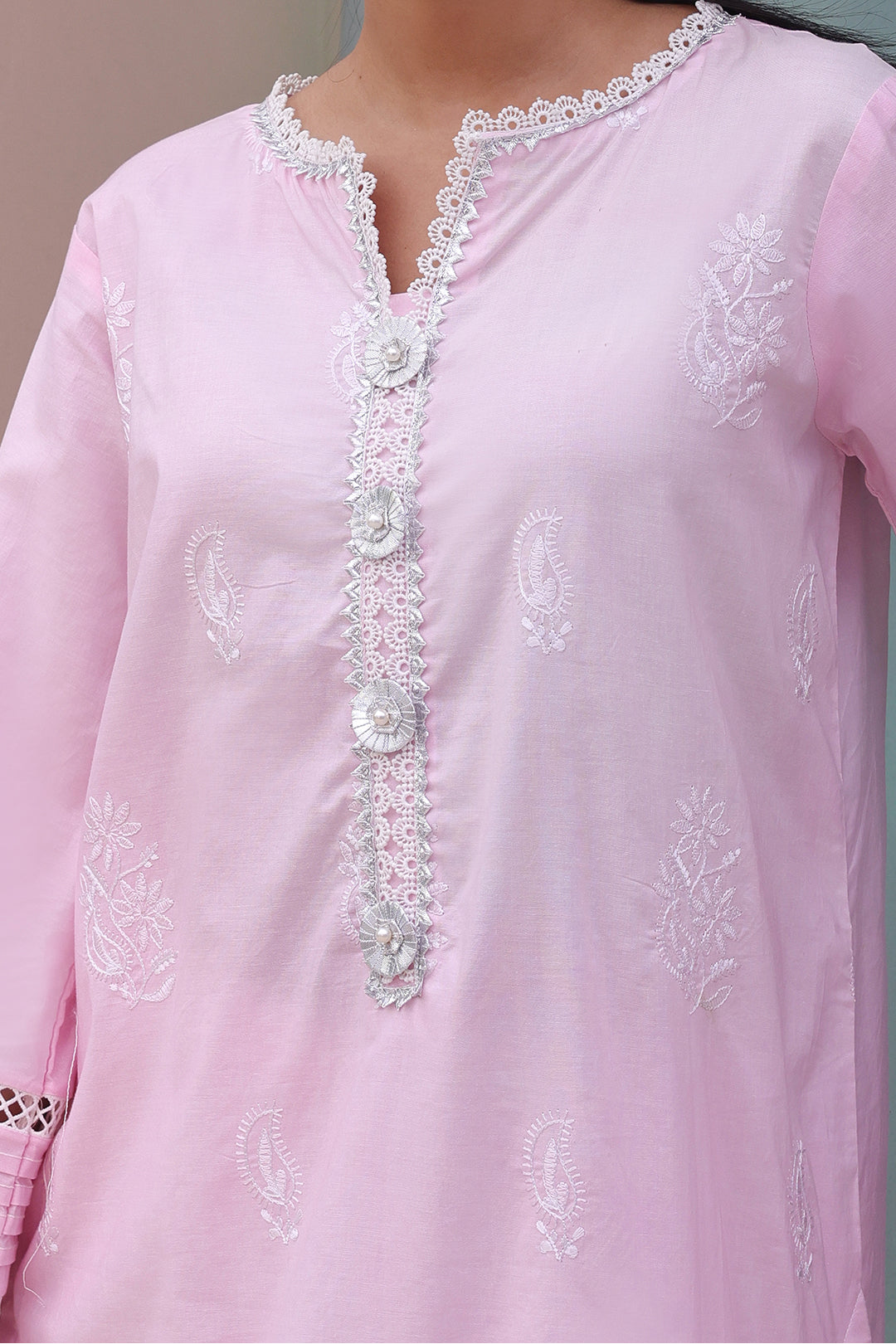 Zellbury | Unstitched 3 Piece Cambric | Embroidered Shirt Shalwar Dupatta - 0147 - by - Libasekhas UK - Registered Vendor of : Zellbury Women - 100% Original Designer Dresss