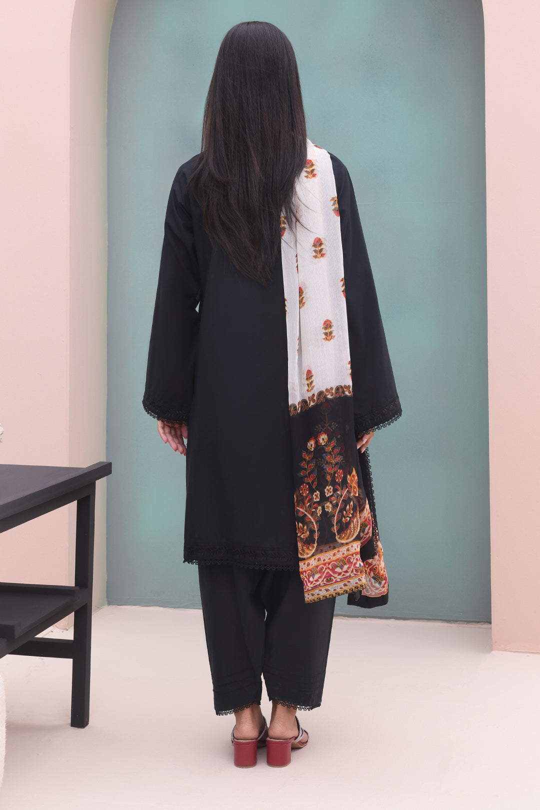 Zellbury | Unstitched 3 Piece Cambric | Embroidered Shirt Shalwar Dupatta - 0605 - by - Libasekhas UK - Registered Vendor of : Zellbury Women - 100% Original Designer Dresss