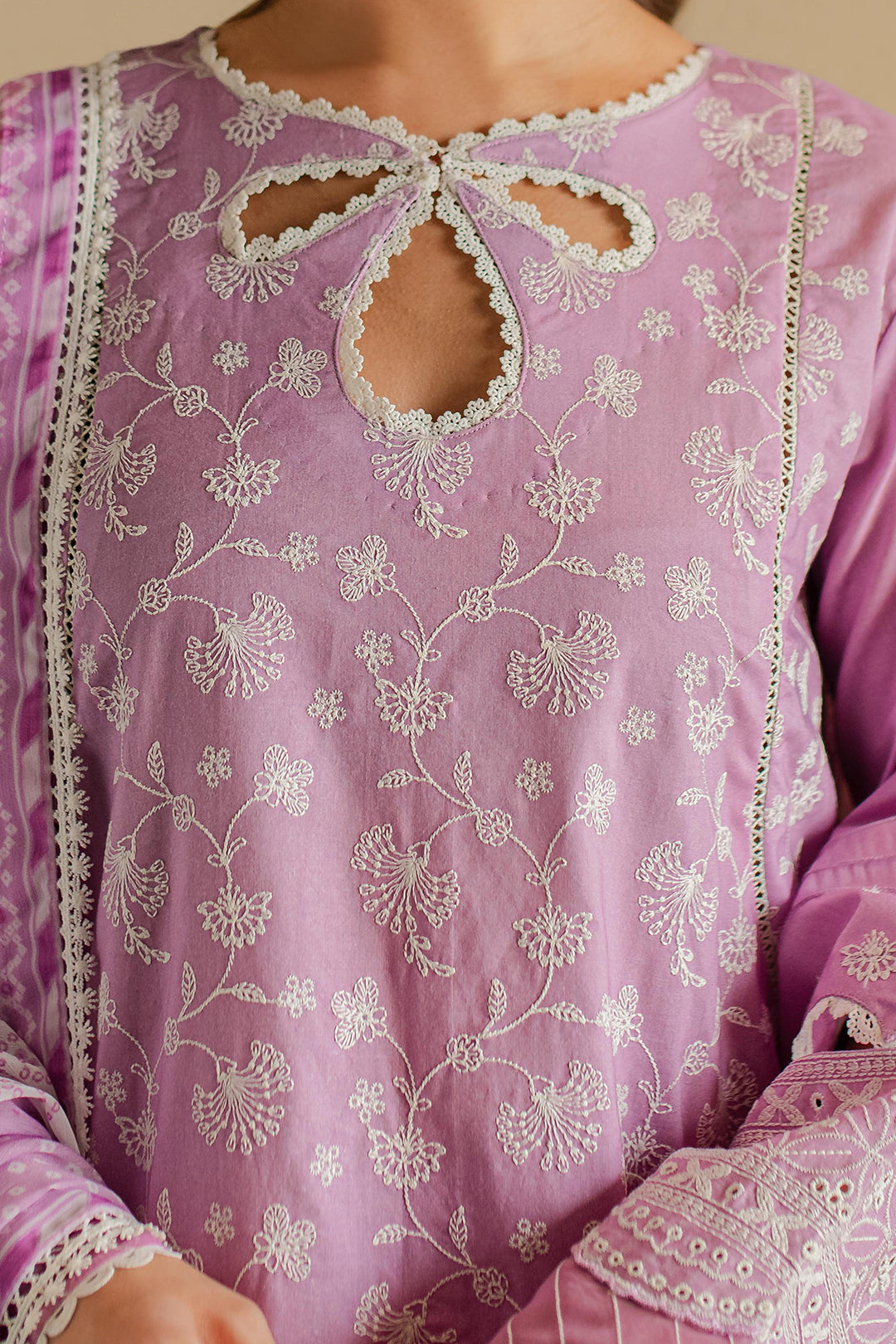 Zellbury | Unstitched 3 Piece Chikankari | Embroidered Shirt Shalwar Dupatta - 0703 - by - Libasekhas UK - Registered Vendor of : Zellbury Women - 100% Original Designer Dresss