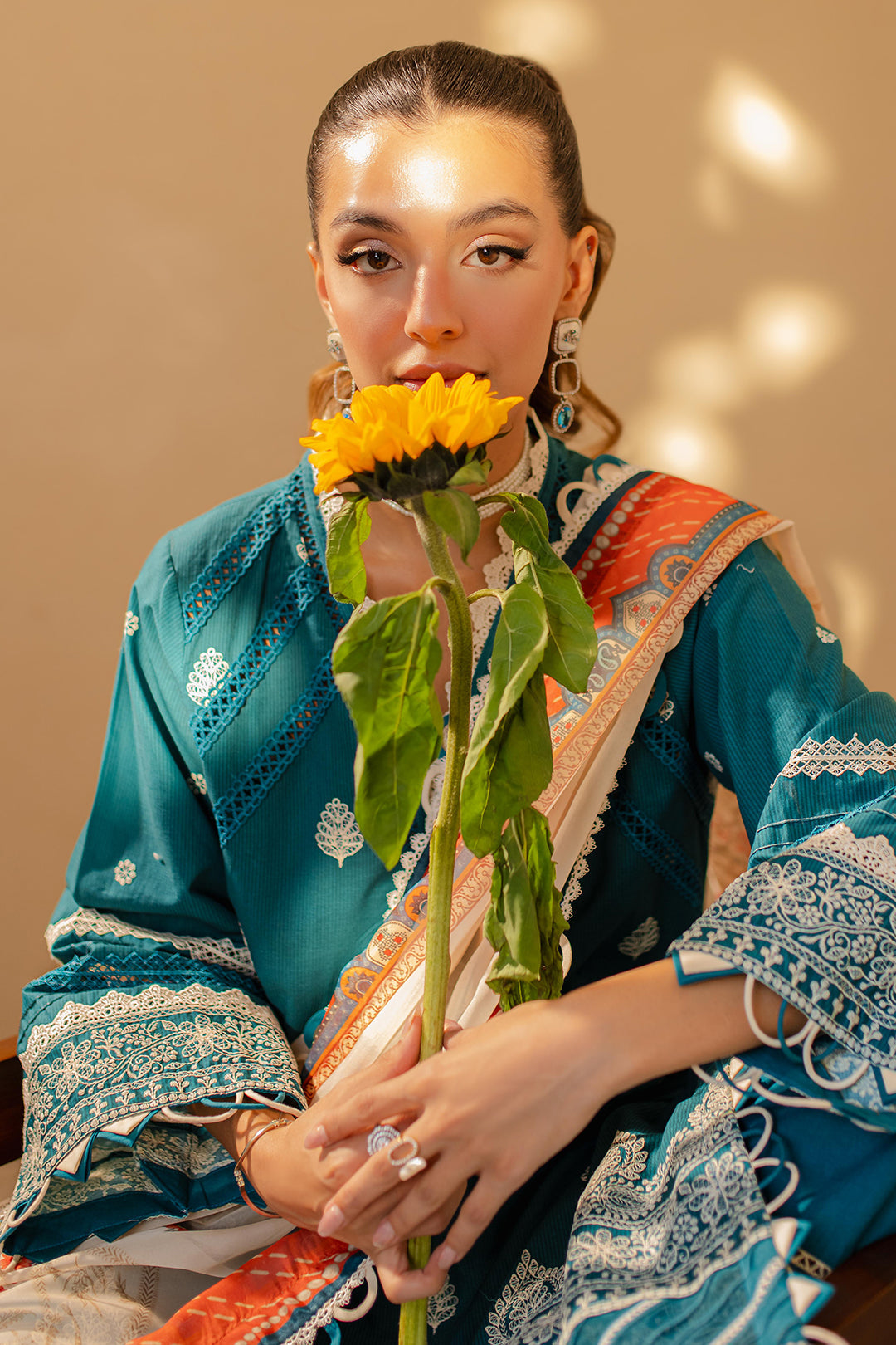 Zellbury | Unstitched 3 Piece Chikankari | Embroidered Shirt Shalwar Dupatta - 0705 - by - Libasekhas UK - Registered Vendor of : Zellbury Women - 100% Original Designer Dresss