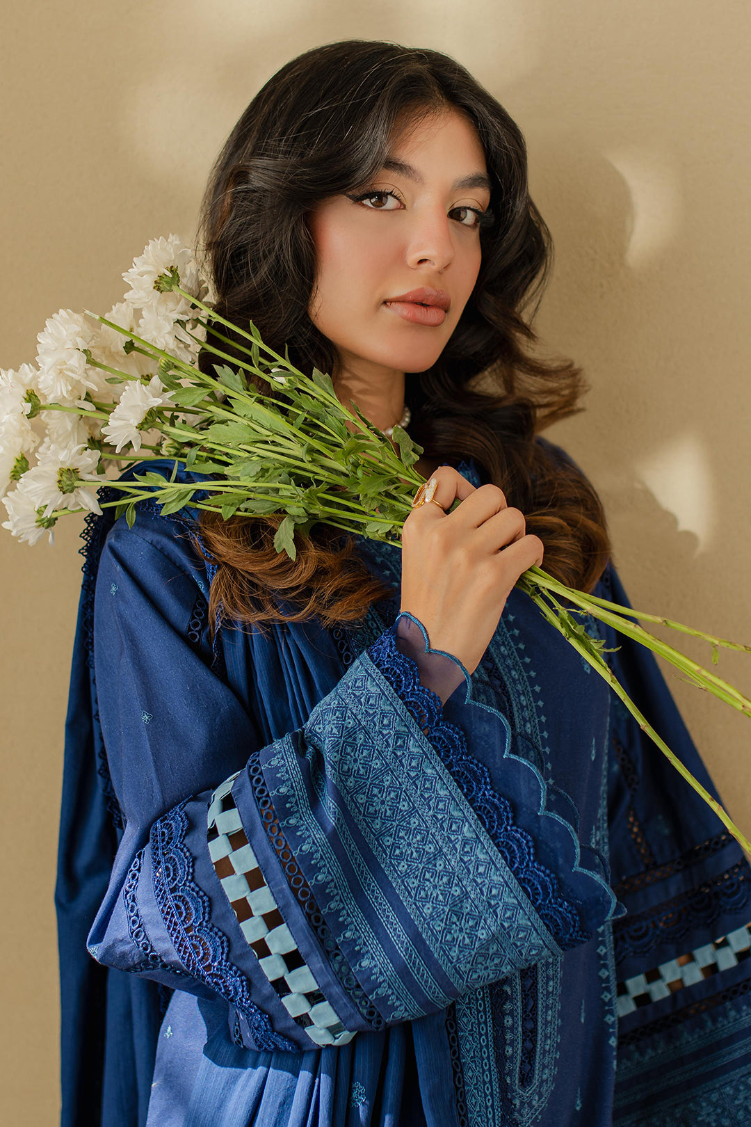 Zellbury | Unstitched 3 Piece Chikankari | Embroidered Shirt Shalwar Dupatta - 0711 - by - Libasekhas UK - Registered Vendor of : Zellbury Women - 100% Original Designer Dresss