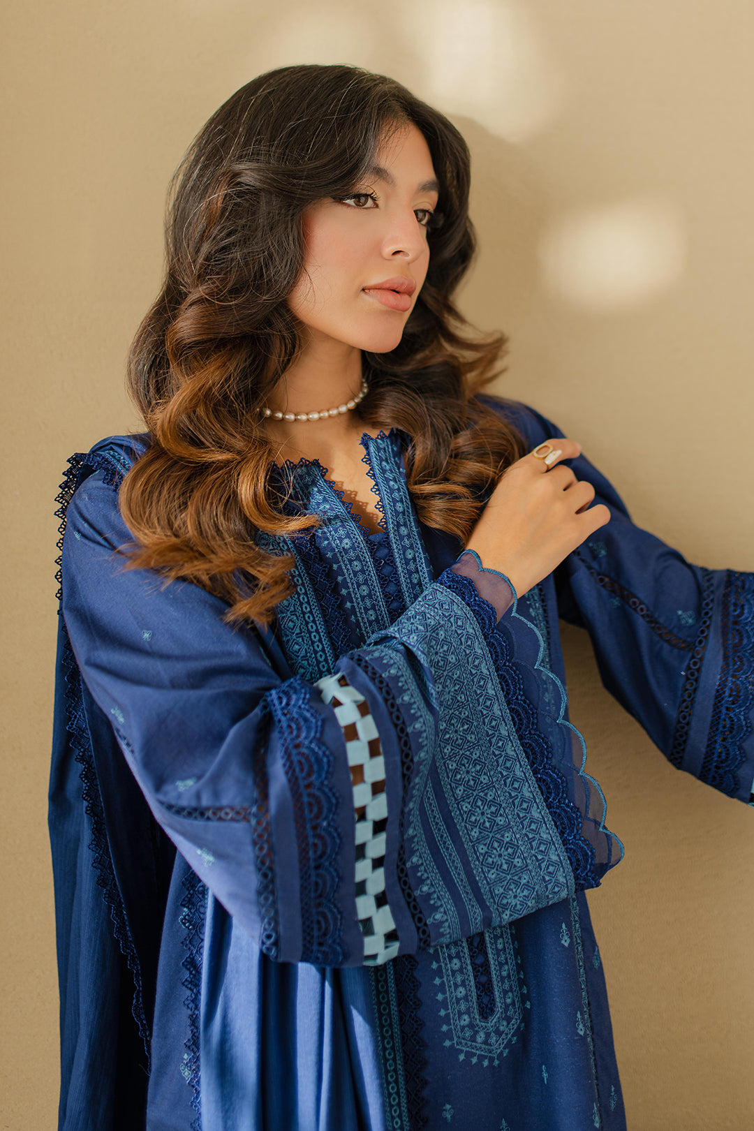 Zellbury | Unstitched 3 Piece Chikankari | Embroidered Shirt Shalwar Dupatta - 0711 - by - Libasekhas UK - Registered Vendor of : Zellbury Women - 100% Original Designer Dresss