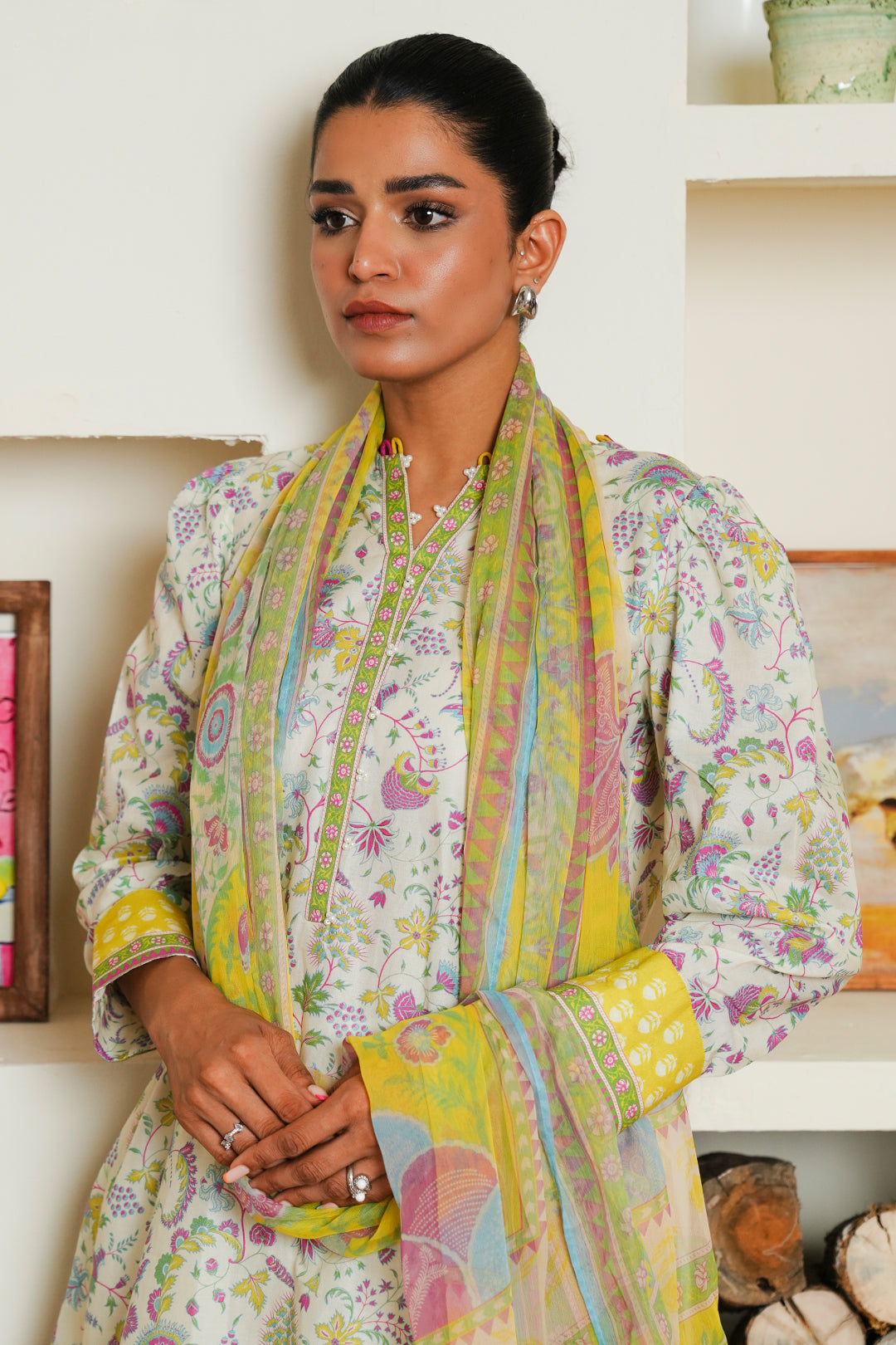 Zellbury | Unstitched 3 Piece Cambric | Shirt Shalwar Dupatta - 0032 - by - Libasekhas UK - Registered Vendor of : Zellbury Women - 100% Original Designer Dresss