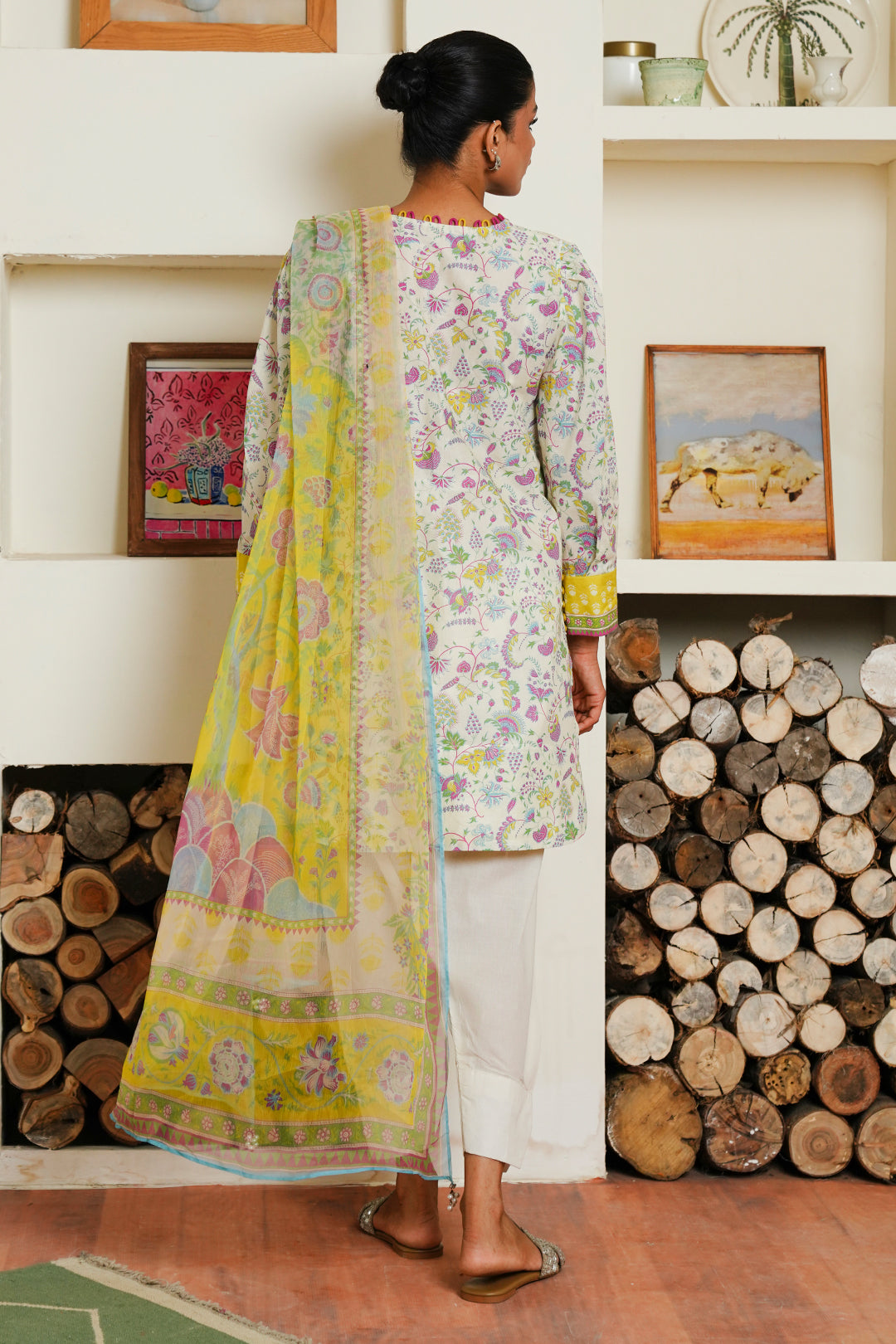 Zellbury | Unstitched 3 Piece Cambric | Shirt Shalwar Dupatta - 0032 - by - Libasekhas UK - Registered Vendor of : Zellbury Women - 100% Original Designer Dresss