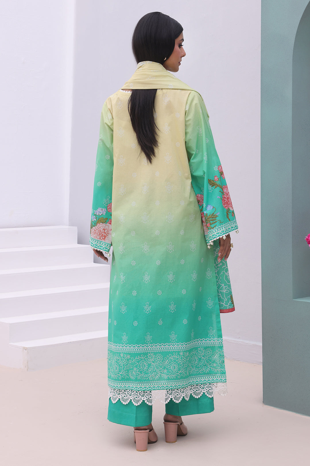 Zellbury | Unstitched 3 Piece Cambric | Shirt Shalwar Dupatta - 0043 - by - Libasekhas UK - Registered Vendor of : Zellbury Women - 100% Original Designer Dresss