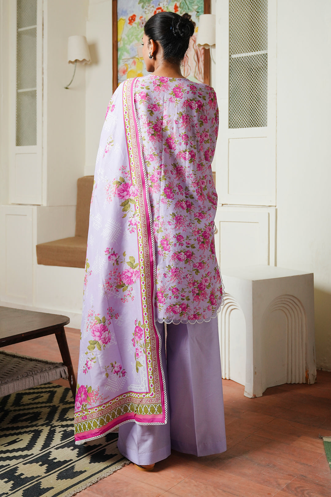 Zellbury | Unstitched 3 Piece Cambric | Shirt Shalwar Dupatta - 0047 - by - Libasekhas UK - Registered Vendor of : Zellbury Women - 100% Original Designer Dresss