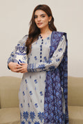 Zellbury | Unstitched 3 Piece Cambric | Shirt Shalwar Dupatta - 0056 - by - Libasekhas UK - Registered Vendor of : Zellbury Women - 100% Original Designer Dresss