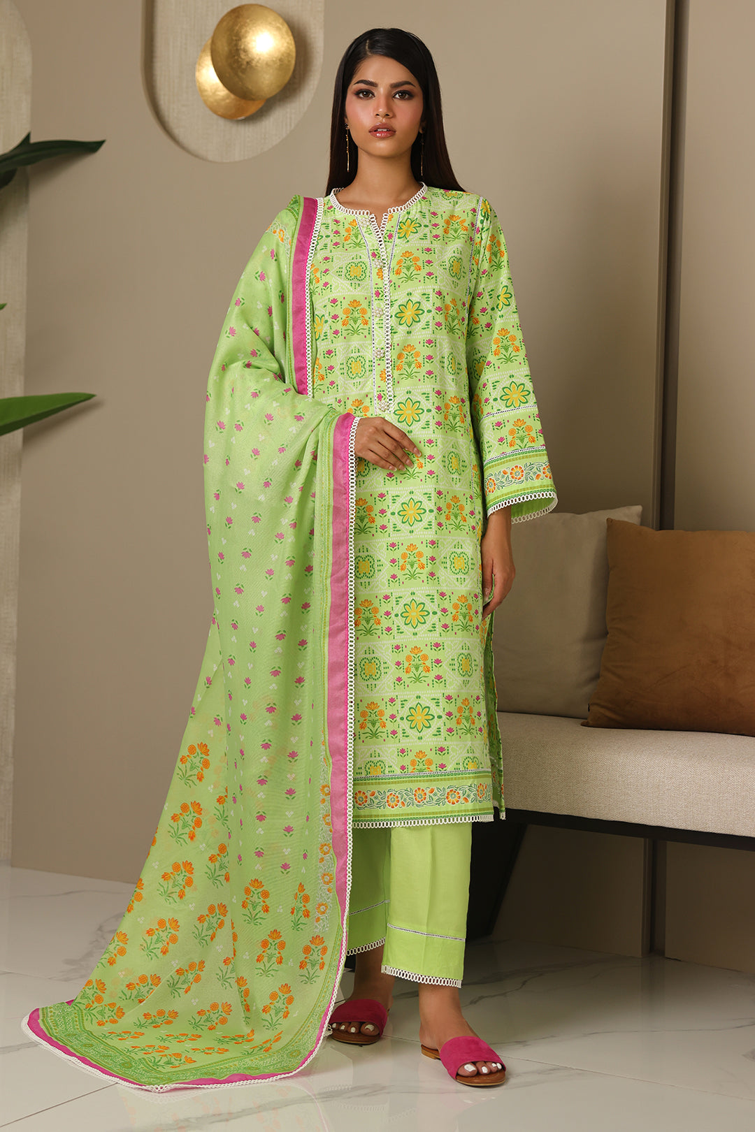Zellbury | Unstitched 3 Piece Cambric | Shirt Shalwar Dupatta - 0115 - by - Libasekhas UK - Registered Vendor of : Zellbury Women - 100% Original Designer Dresss