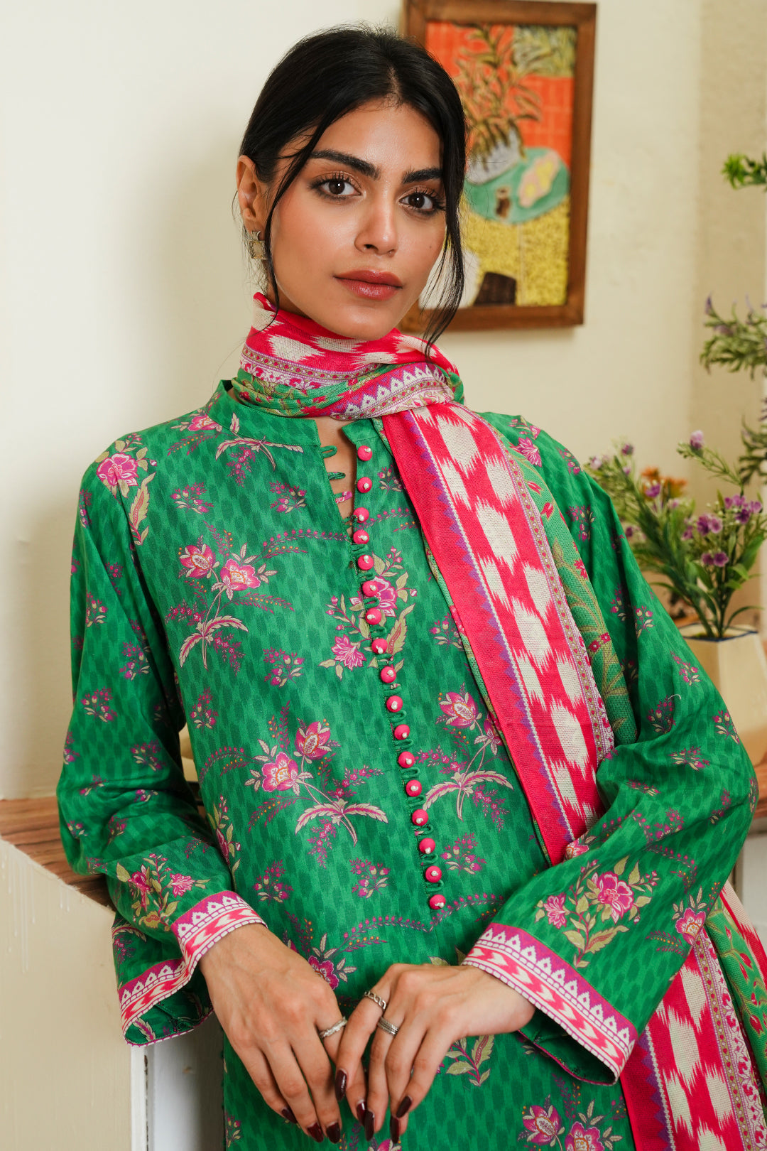 Zellbury | Unstitched 3 Piece Cambric | Shirt Shalwar Dupatta - 0118 - by - Libasekhas UK - Registered Vendor of : Zellbury Women - 100% Original Designer Dresss