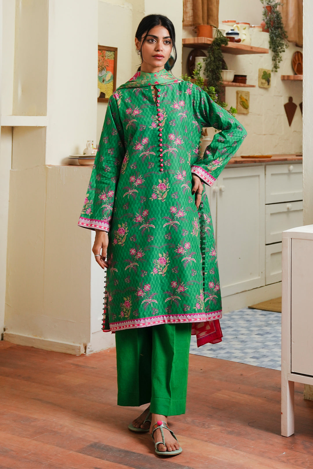 Zellbury | Unstitched 3 Piece Cambric | Shirt Shalwar Dupatta - 0118 - by - Libasekhas UK - Registered Vendor of : Zellbury Women - 100% Original Designer Dresss