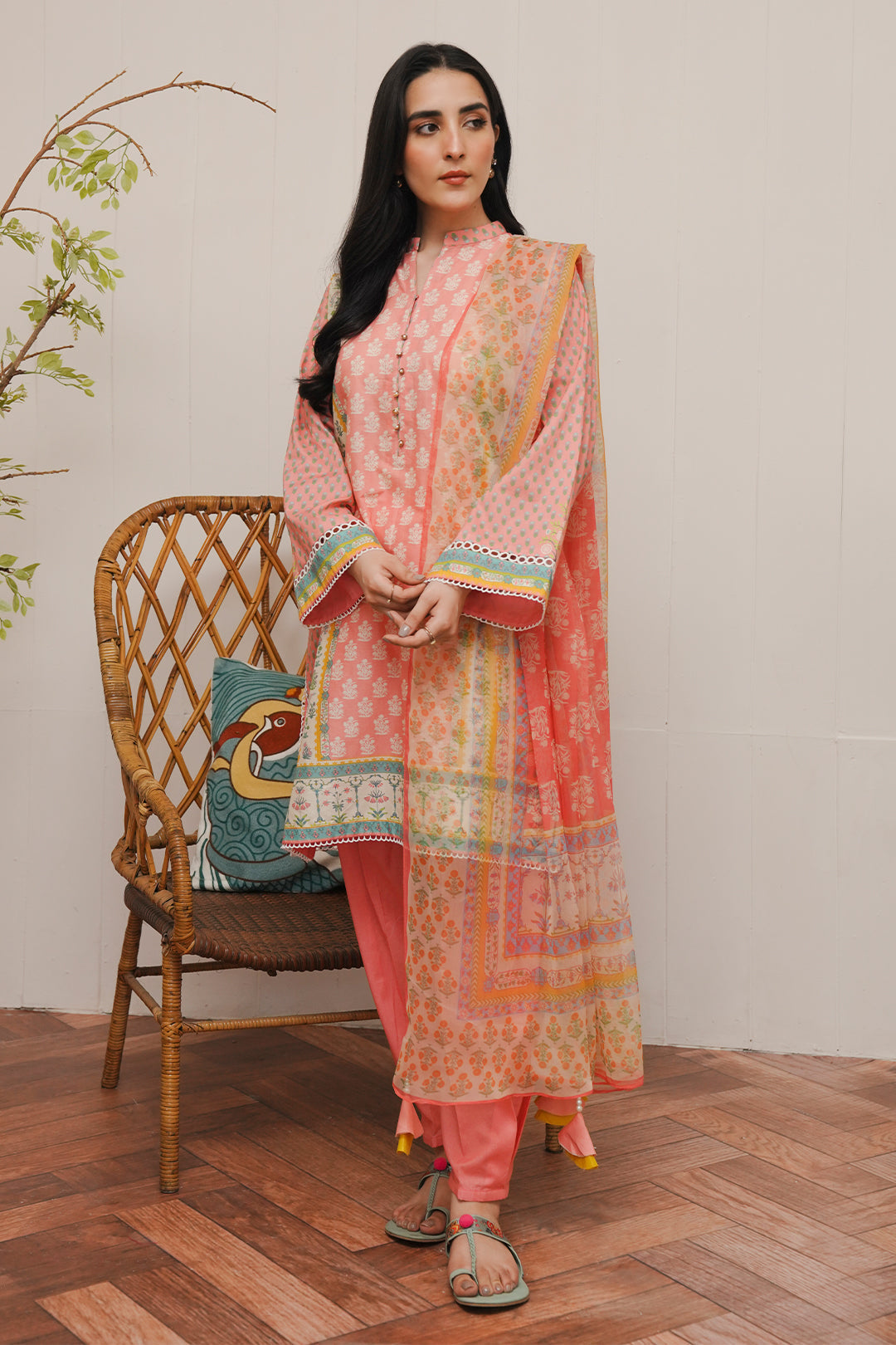 Zellbury | Unstitched 3 Piece Cambric | Shirt Shalwar Dupatta - 0119 - by - Libasekhas UK - Registered Vendor of : Zellbury Women - 100% Original Designer Dresss