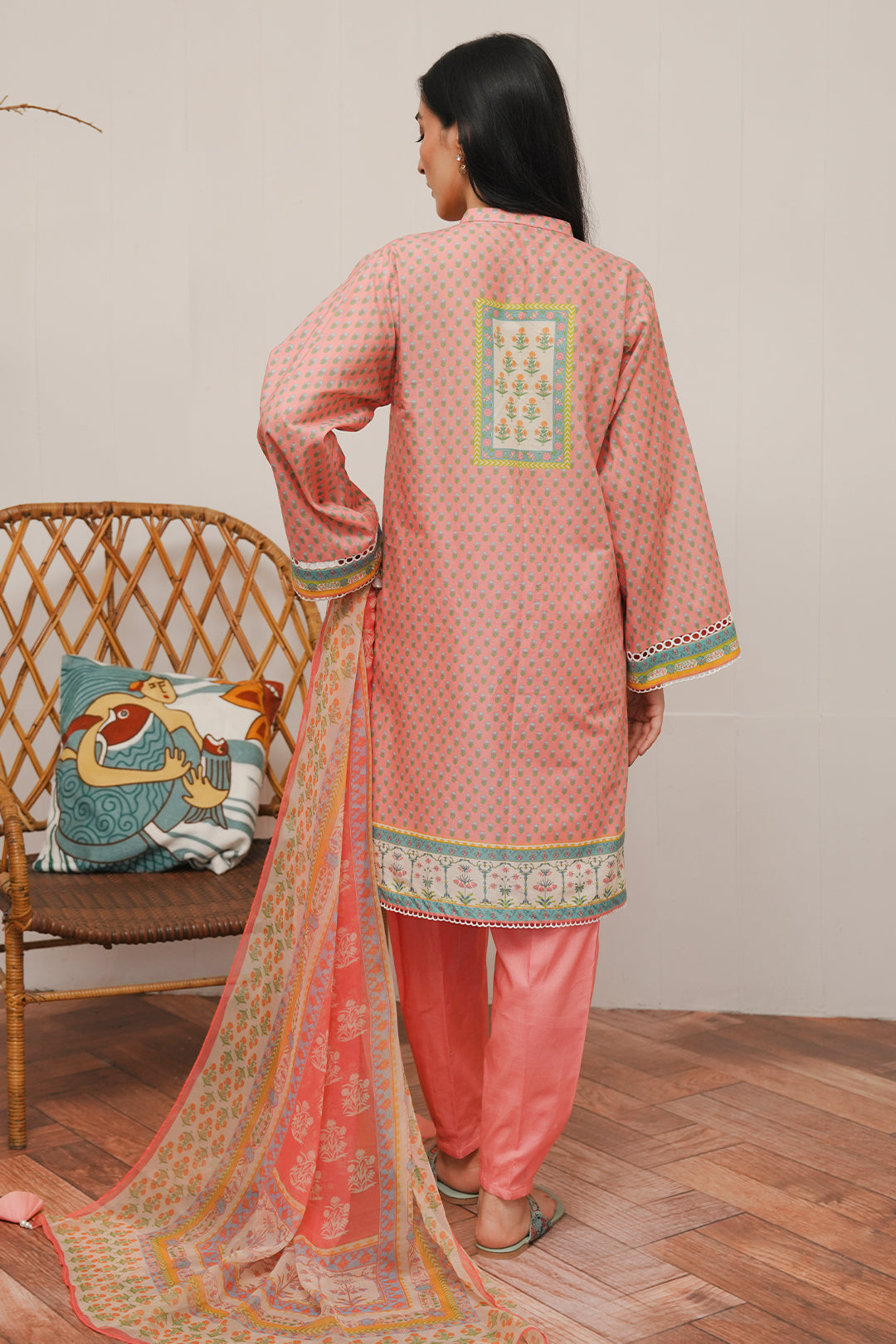 Zellbury | Unstitched 3 Piece Cambric | Shirt Shalwar Dupatta - 0119 - by - Libasekhas UK - Registered Vendor of : Zellbury Women - 100% Original Designer Dresss