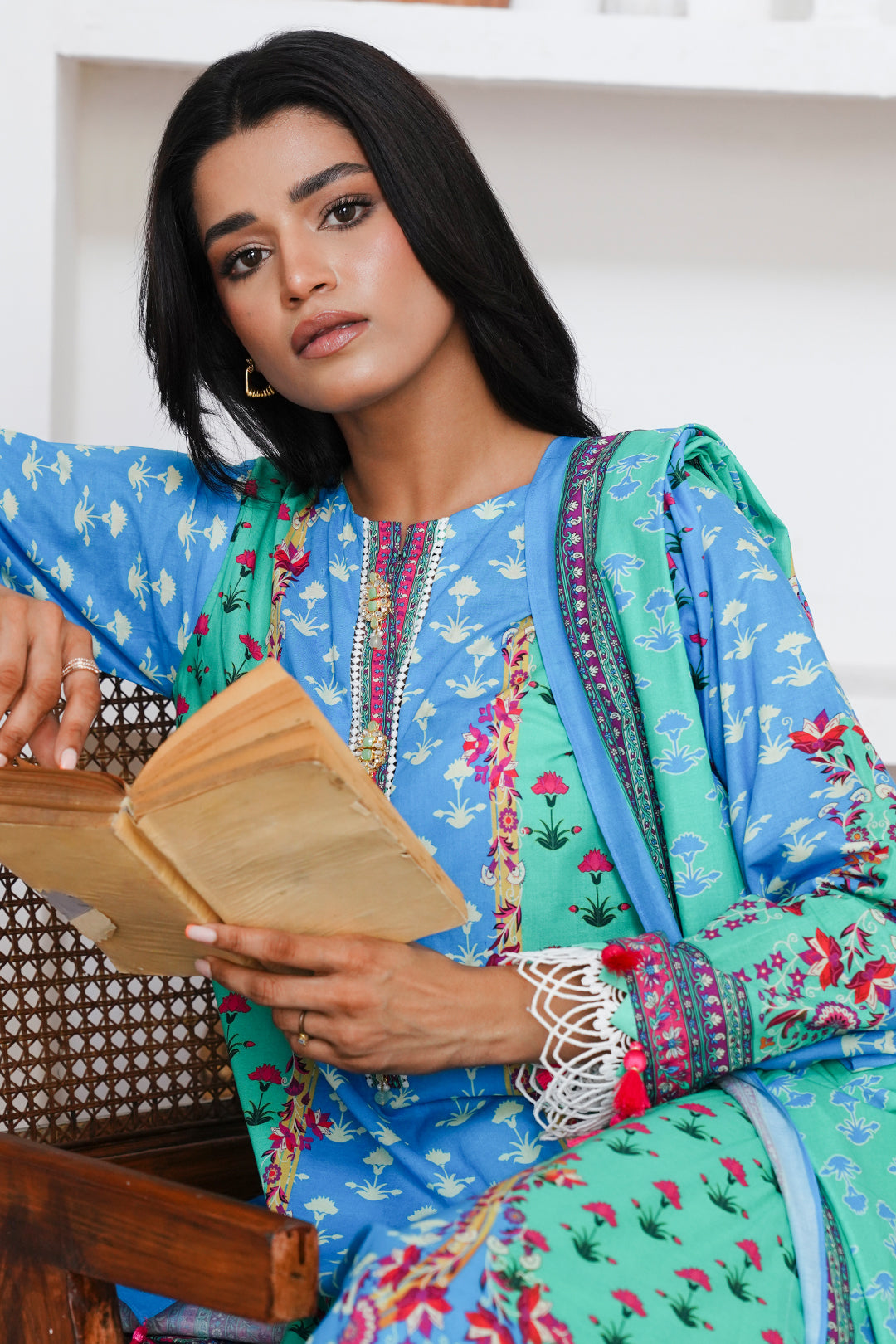 Zellbury | Unstitched 3 Piece Cambric | Shirt Shalwar Dupatta - 0126 - by - Libasekhas UK - Registered Vendor of : Zellbury Women - 100% Original Designer Dresss