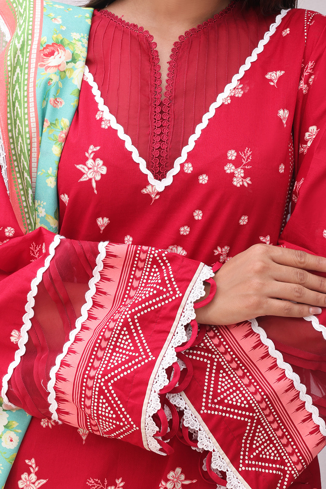 Zellbury | Unstitched 3 Piece Cambric | Shirt Shalwar Dupatta - 0136 - by - Libasekhas UK - Registered Vendor of : Zellbury Women - 100% Original Designer Dresss