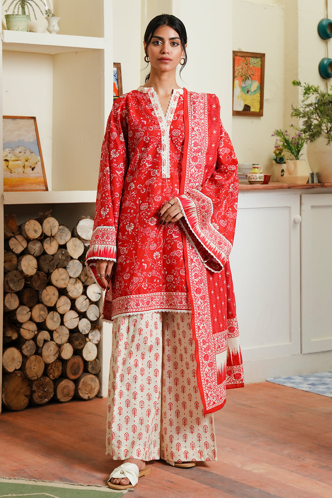 Zellbury | Unstitched 3 Piece Cambric | Shirt Shalwar Dupatta - 0139 - by - Libasekhas UK - Registered Vendor of : Zellbury Women - 100% Original Designer Dresss