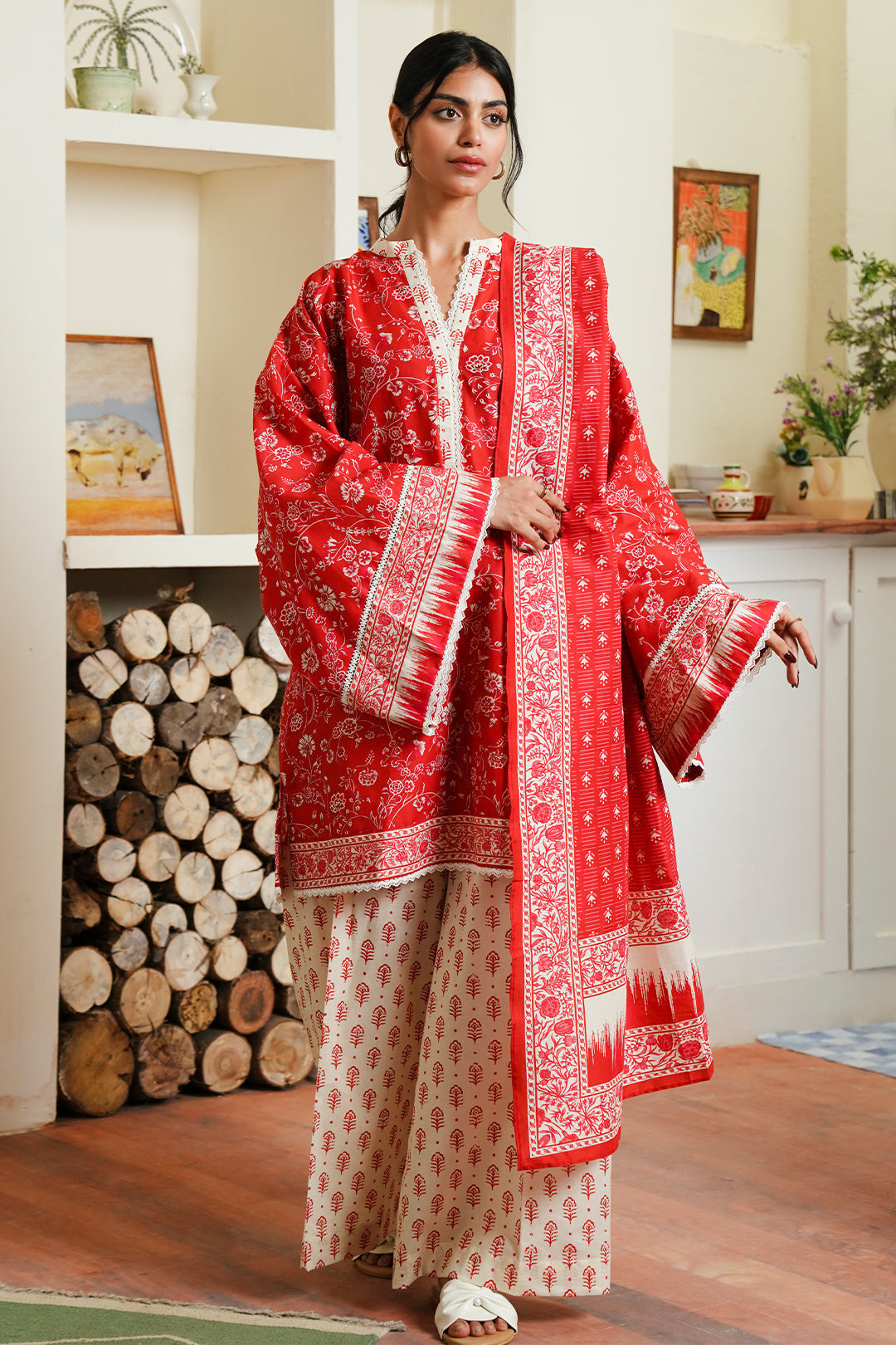 Zellbury | Unstitched 3 Piece Cambric | Shirt Shalwar Dupatta - 0139 - by - Libasekhas UK - Registered Vendor of : Zellbury Women - 100% Original Designer Dresss