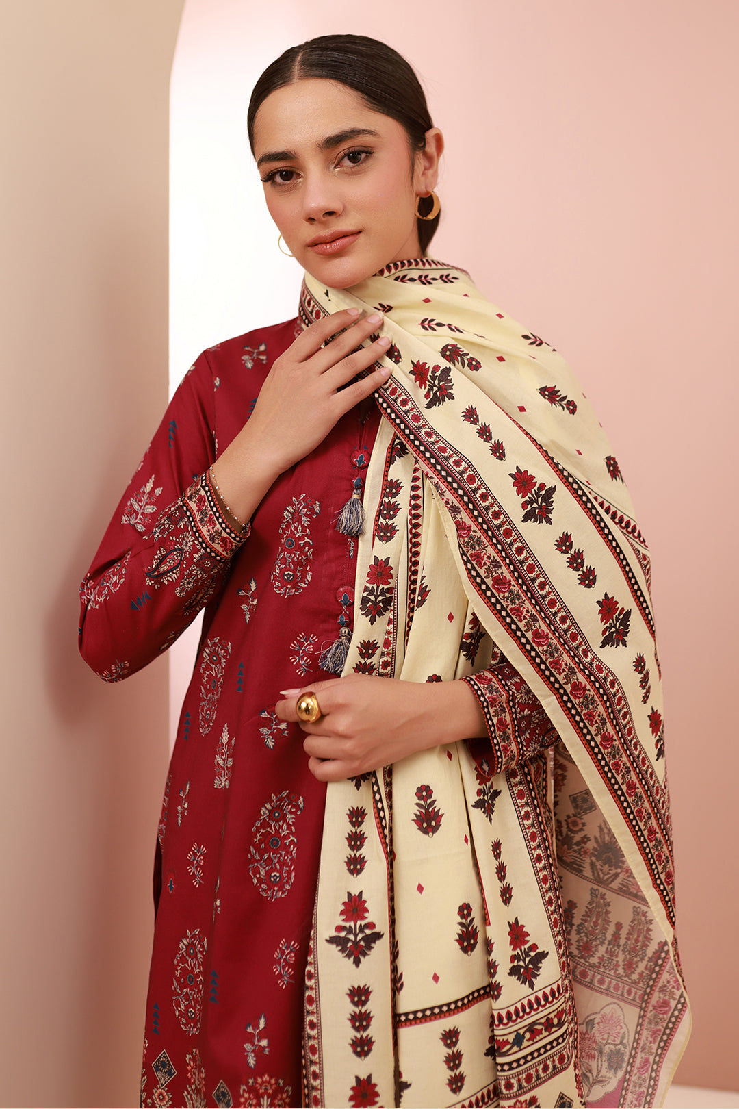 Zellbury | Unstitched 3 Piece Cambric | Shirt Shalwar Dupatta - 0625 - by - Libasekhas UK - Registered Vendor of : Zellbury Women - 100% Original Designer Dresss