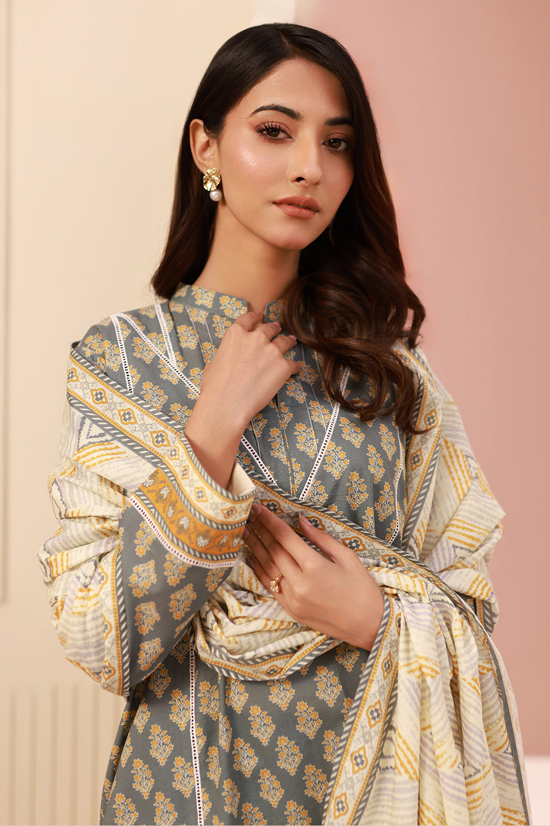 Zellbury | Unstitched 3 Piece Cambric | Shirt Shalwar Dupatta - 0626 - by - Libasekhas UK - Registered Vendor of : Zellbury Women - 100% Original Designer Dresss