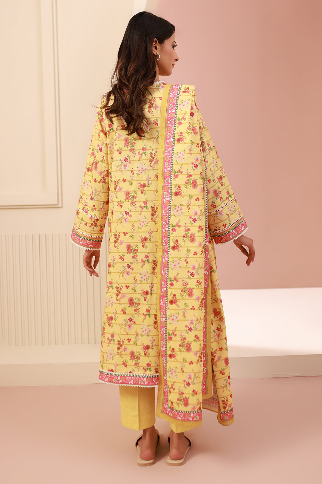 Zellbury | Unstitched 3 Piece Cambric | Shirt Shalwar Dupatta - 0627 - by - Libasekhas UK - Registered Vendor of : Zellbury Women - 100% Original Designer Dresss