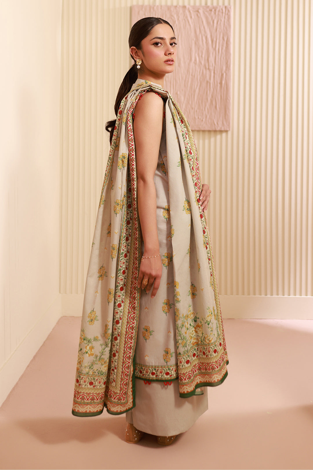 Zellbury | Unstitched 3 Piece Cambric | Shirt Shalwar Dupatta - 0633 - by - Libasekhas UK - Registered Vendor of : Zellbury Women - 100% Original Designer Dresss