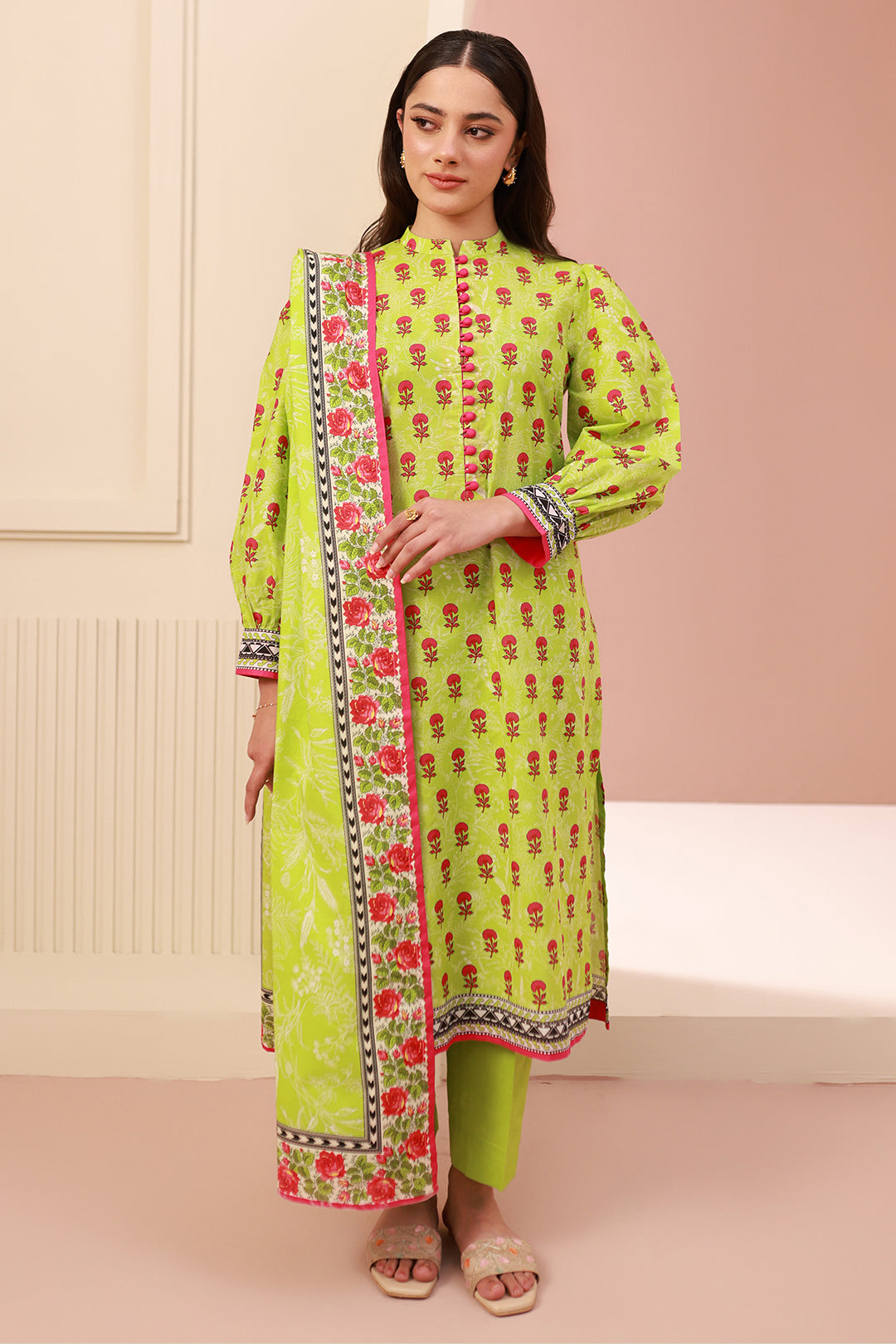Zellbury | Unstitched 3 Piece Cambric | Shirt Shalwar Dupatta - 0634 - by - Libasekhas UK - Registered Vendor of : Zellbury Women - 100% Original Designer Dresss