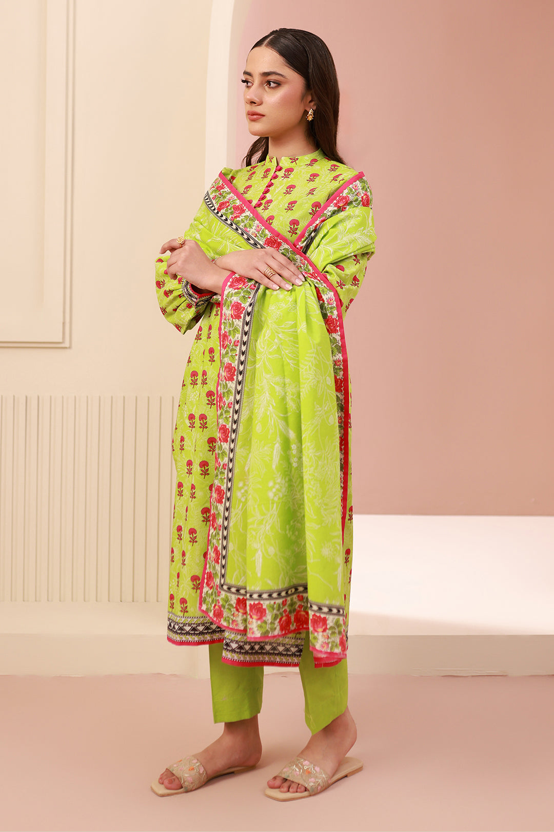 Zellbury | Unstitched 3 Piece Cambric | Shirt Shalwar Dupatta - 0634 - by - Libasekhas UK - Registered Vendor of : Zellbury Women - 100% Original Designer Dresss