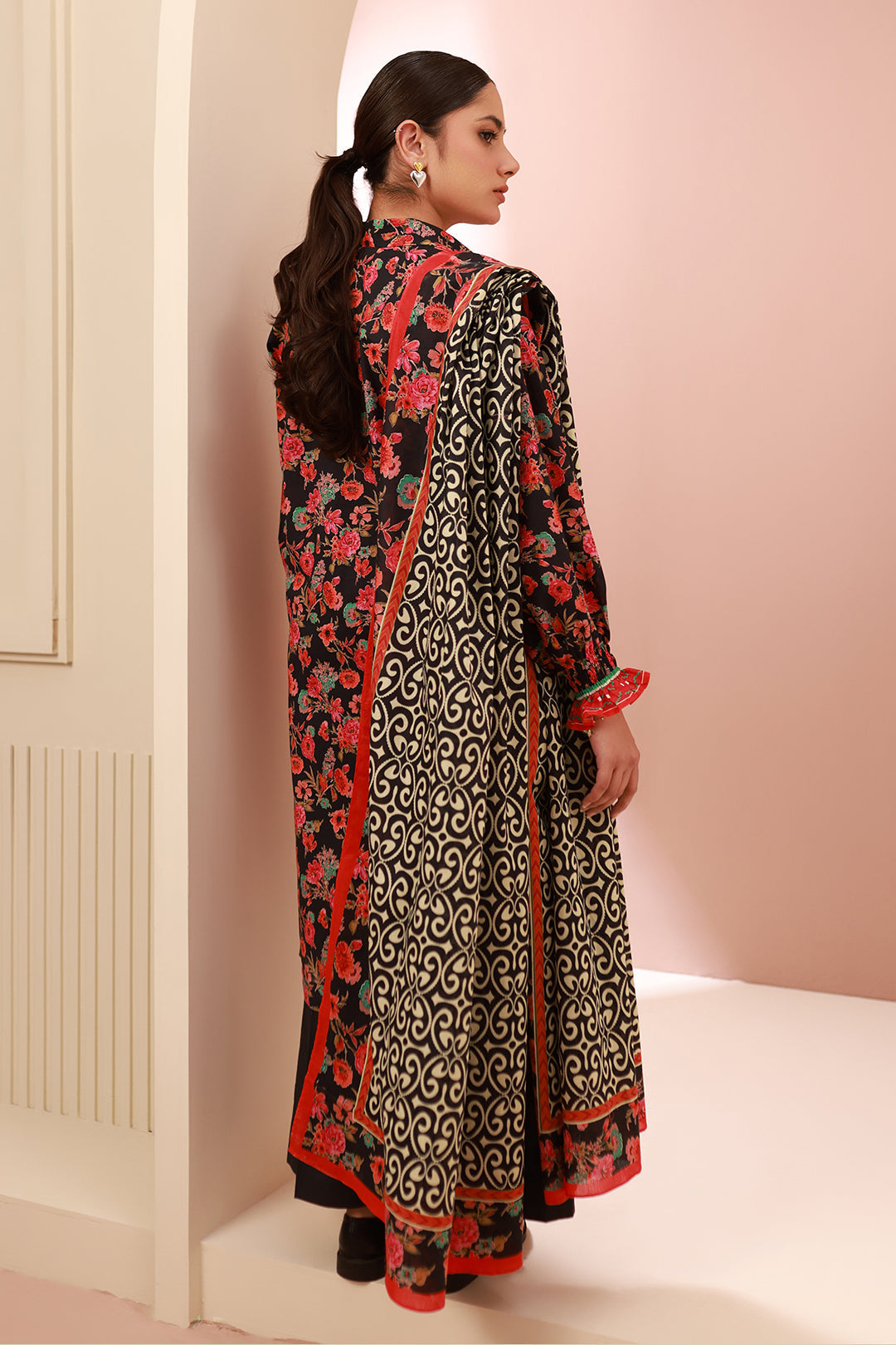 Zellbury | Unstitched 3 Piece Cambric | Shirt Shalwar Dupatta - 0636 - by - Libasekhas UK - Registered Vendor of : Zellbury Women - 100% Original Designer Dresss