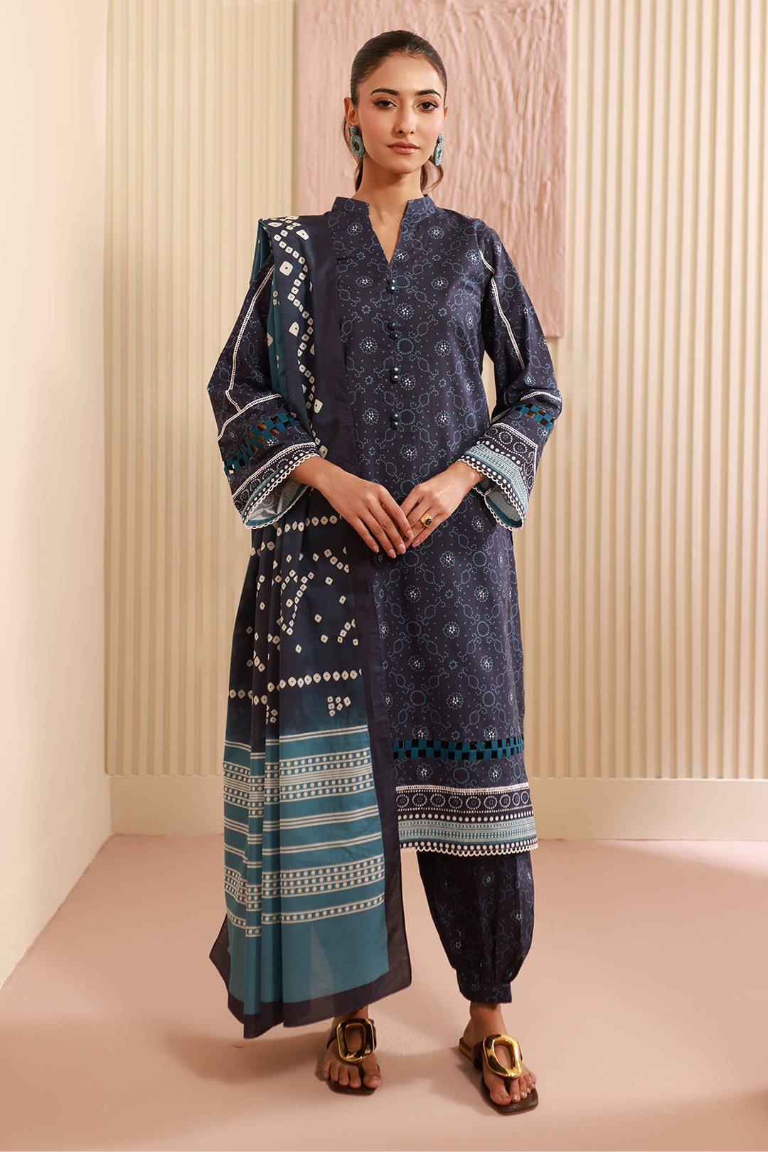 Zellbury | Unstitched 3 Piece Cambric | Shirt Shalwar Dupatta - 0642 - by - Libasekhas UK - Registered Vendor of : Zellbury Women - 100% Original Designer Dresss