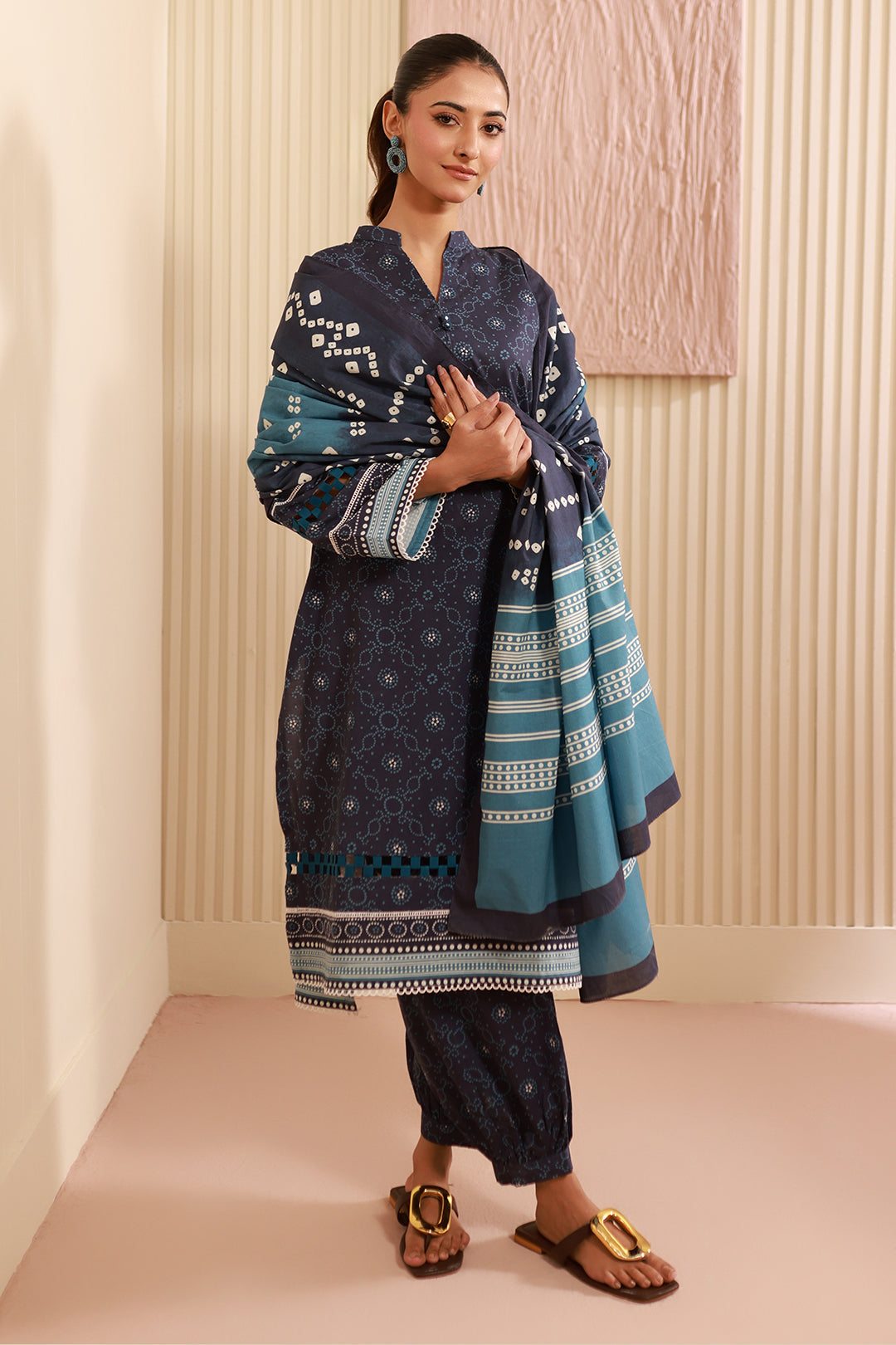 Zellbury | Unstitched 3 Piece Cambric | Shirt Shalwar Dupatta - 0642 - by - Libasekhas UK - Registered Vendor of : Zellbury Women - 100% Original Designer Dresss