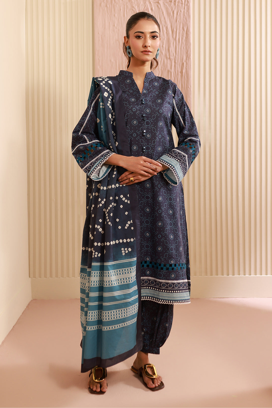 Zellbury | Unstitched 3 Piece Cambric | Shirt Shalwar Dupatta - 0642 - by - Libasekhas UK - Registered Vendor of : Zellbury Women - 100% Original Designer Dresss