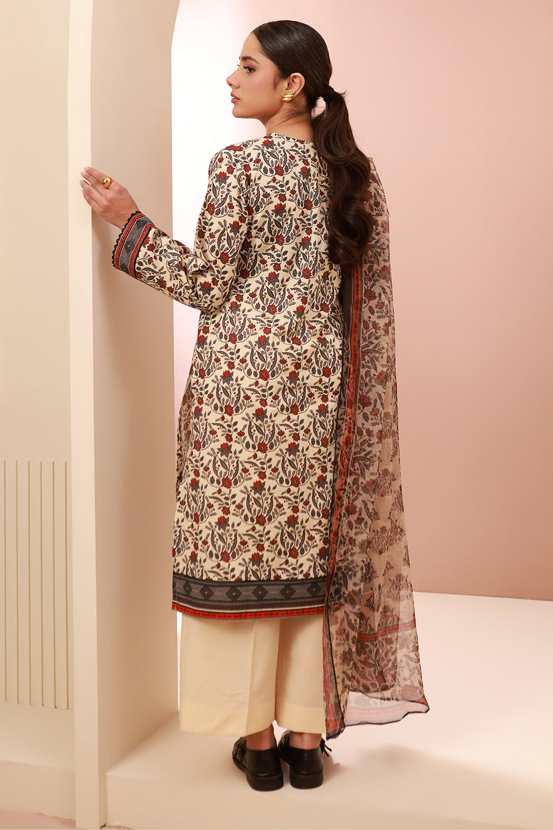 Zellbury | Unstitched 3 Piece Cambric | Shirt Shalwar Dupatta - 0658 - by - Libasekhas UK - Registered Vendor of : Zellbury Women - 100% Original Designer Dresss
