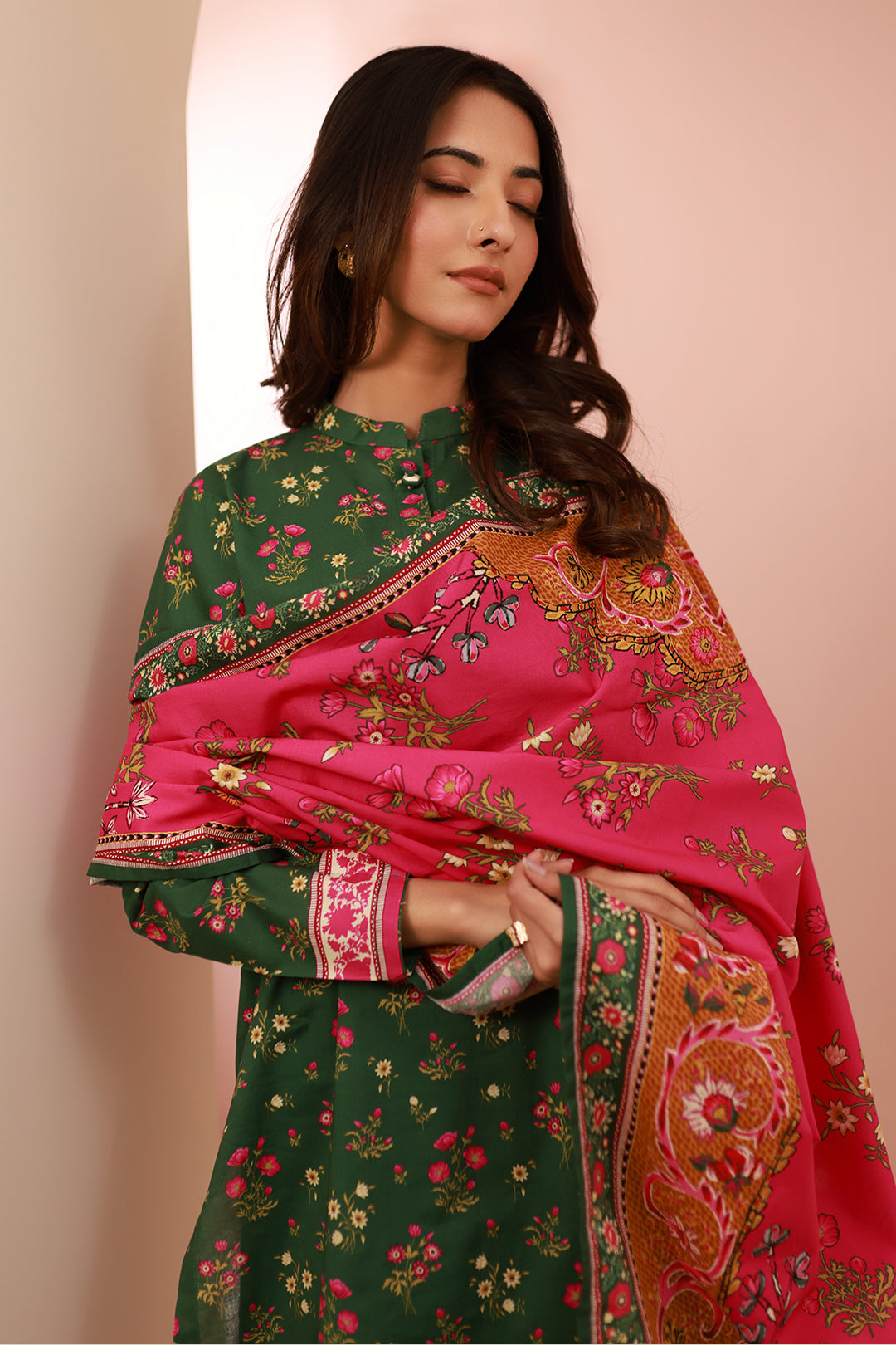 Zellbury | Unstitched 3 Piece Cambric | Shirt Shalwar Dupatta - 0662 - by - Libasekhas UK - Registered Vendor of : Zellbury Women - 100% Original Designer Dresss