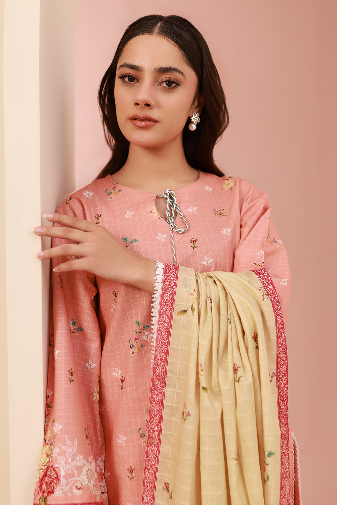 Zellbury | Unstitched 3 Piece Cambric | Shirt Shalwar Dupatta - 0665 - by - Libasekhas UK - Registered Vendor of : Zellbury Women - 100% Original Designer Dresss