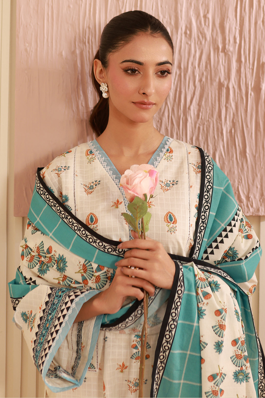 Zellbury | Unstitched 3 Piece Cambric | Shirt Shalwar Dupatta - 0668 - by - Libasekhas UK - Registered Vendor of : Zellbury Women - 100% Original Designer Dresss