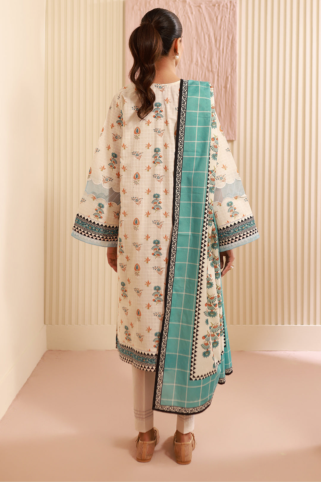 Zellbury | Unstitched 3 Piece Cambric | Shirt Shalwar Dupatta - 0668 - by - Libasekhas UK - Registered Vendor of : Zellbury Women - 100% Original Designer Dresss