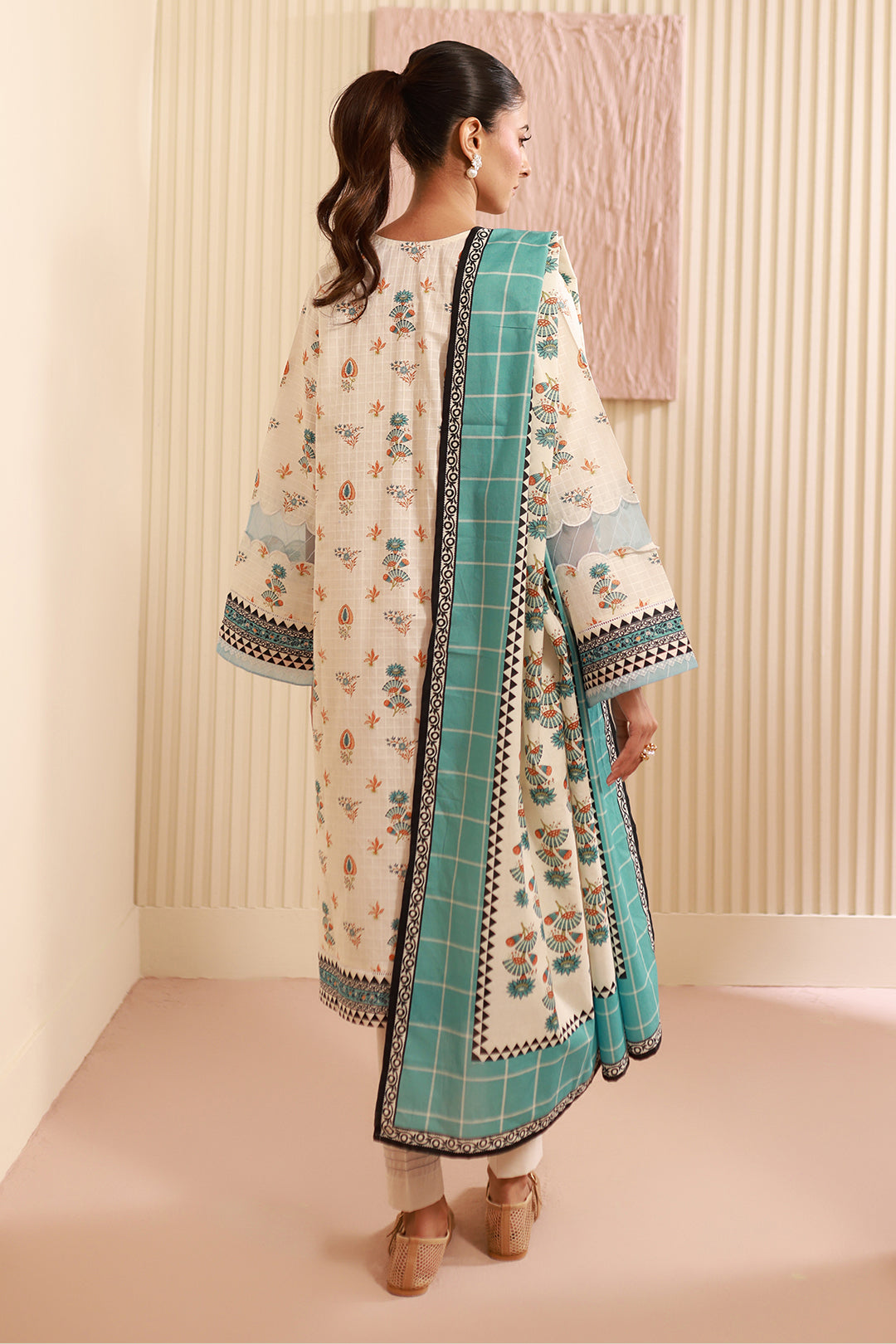 Zellbury | Unstitched 3 Piece Cambric | Shirt Shalwar Dupatta - 0668 - by - Libasekhas UK - Registered Vendor of : Zellbury Women - 100% Original Designer Dresss