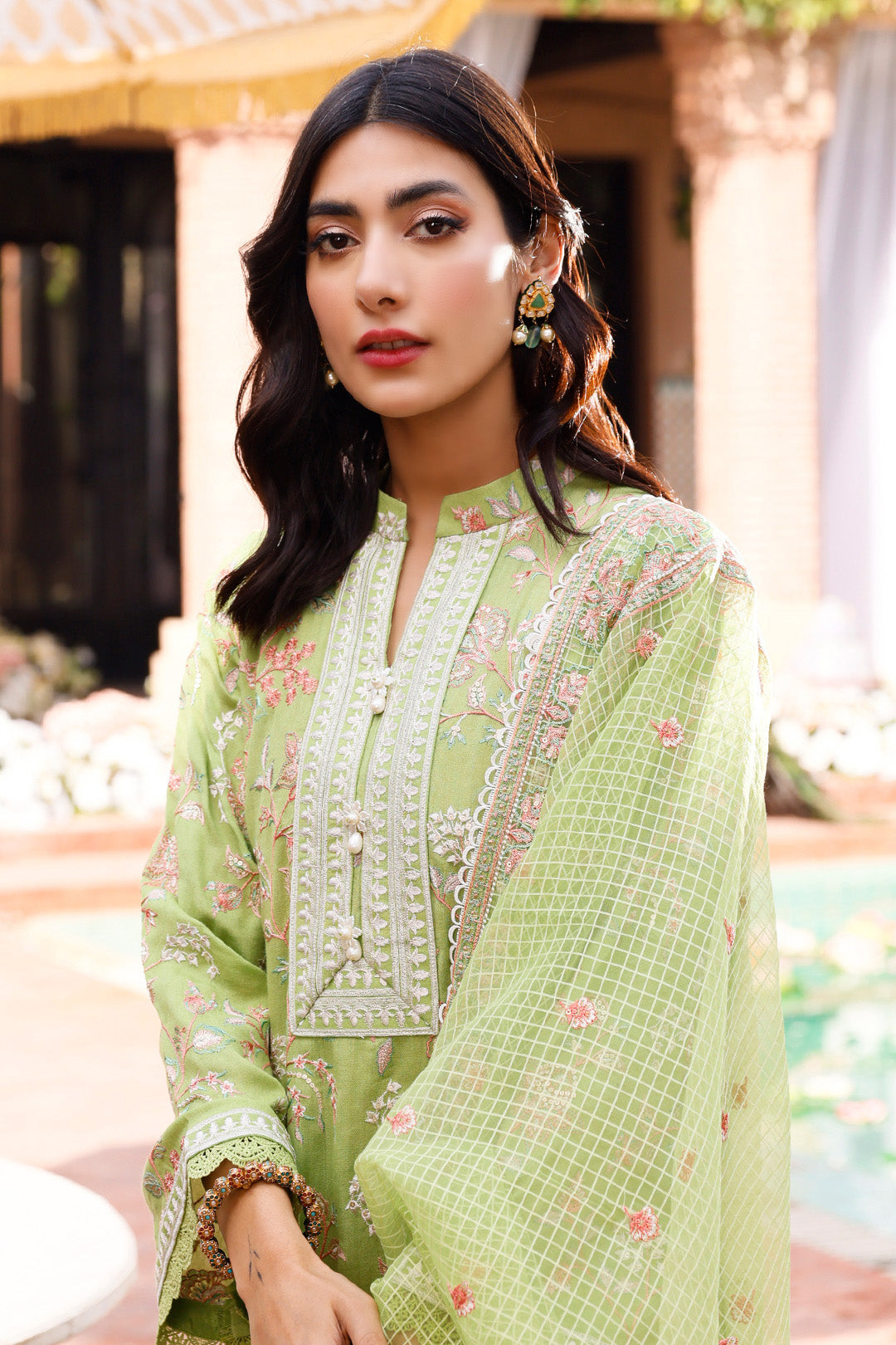 Zellbury | Unstitched 3 Piece Cotton | Embroidered Shirt Shalwar Dupatta - 0290 - by - Libasekhas UK - Registered Vendor of : Zellbury Women - 100% Original Designer Dresss