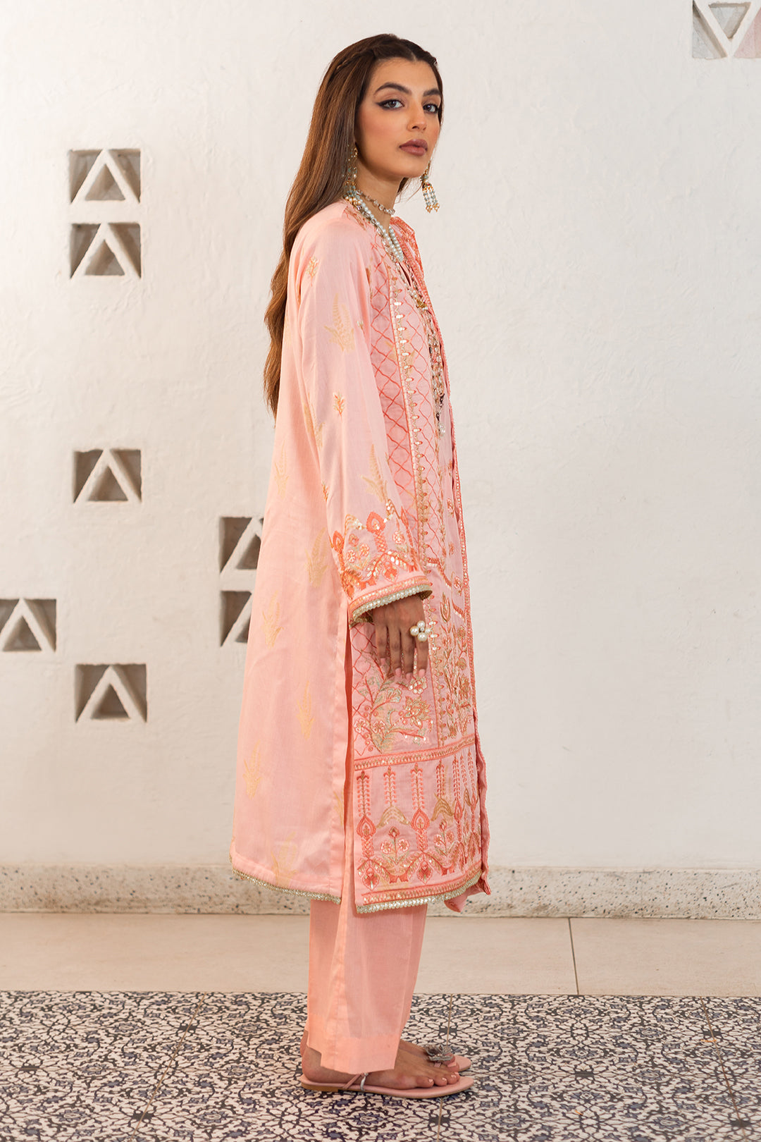 Zellbury | Unstitched 3 Piece Lawn | Embroidered Shirt Shalwar Dupatta - 0324 - by - Libasekhas UK - Registered Vendor of : Zellbury Women - 100% Original Designer Dresss