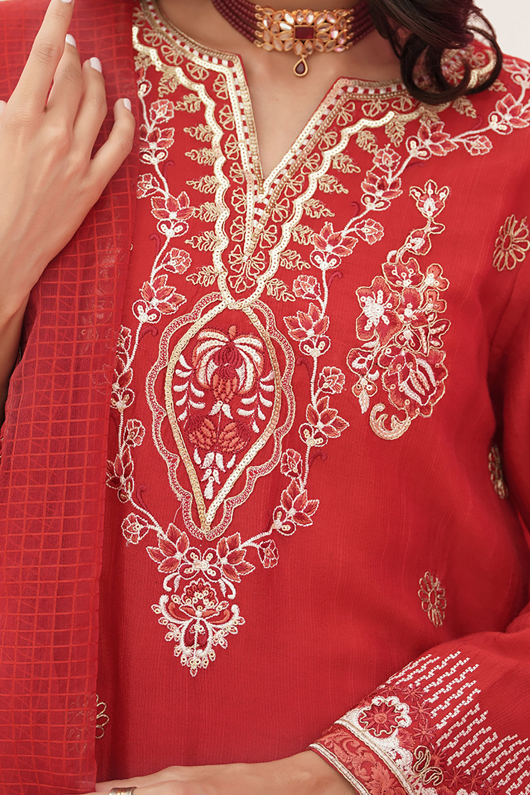 Zellbury | Unstitched 3 Piece Raw Silk | Embroidered Shirt Shalwar Dupatta - 0358 - by - Libasekhas UK - Registered Vendor of : Zellbury Women - 100% Original Designer Dresss