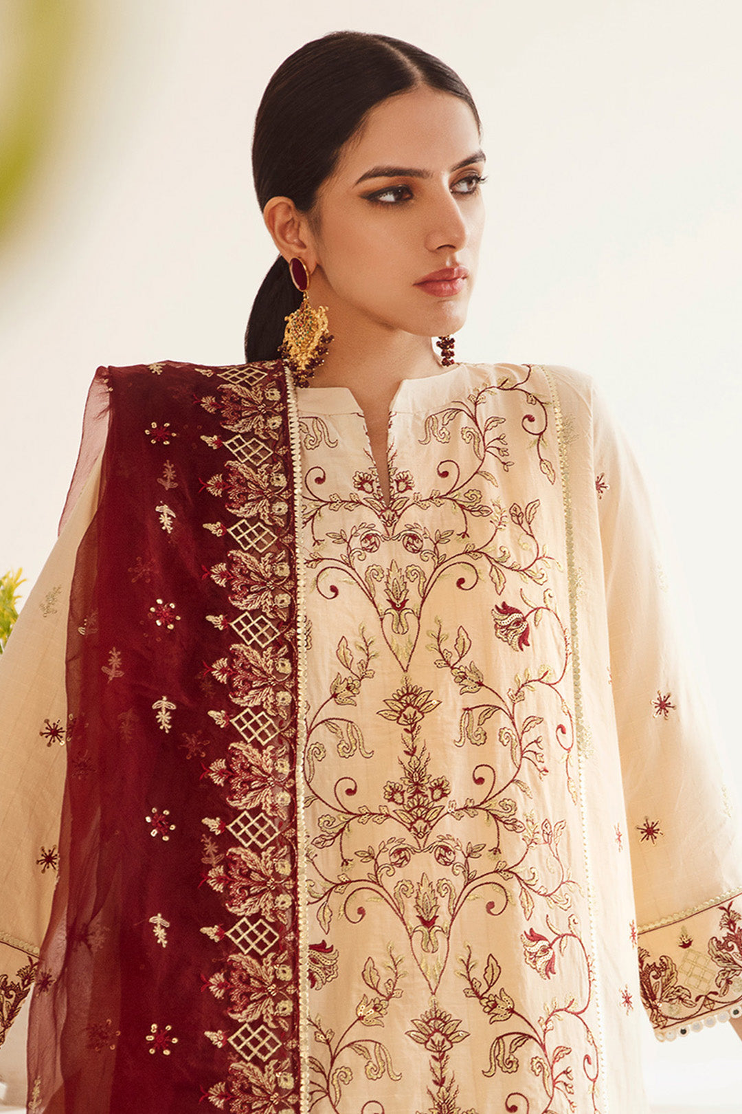 Zellbury | Unstitched 3 Piece Dobby | Embroidered Shirt Shalwar Dupatta - 0301 - by - Libasekhas UK - Registered Vendor of : Zellbury Women - 100% Original Designer Dresss