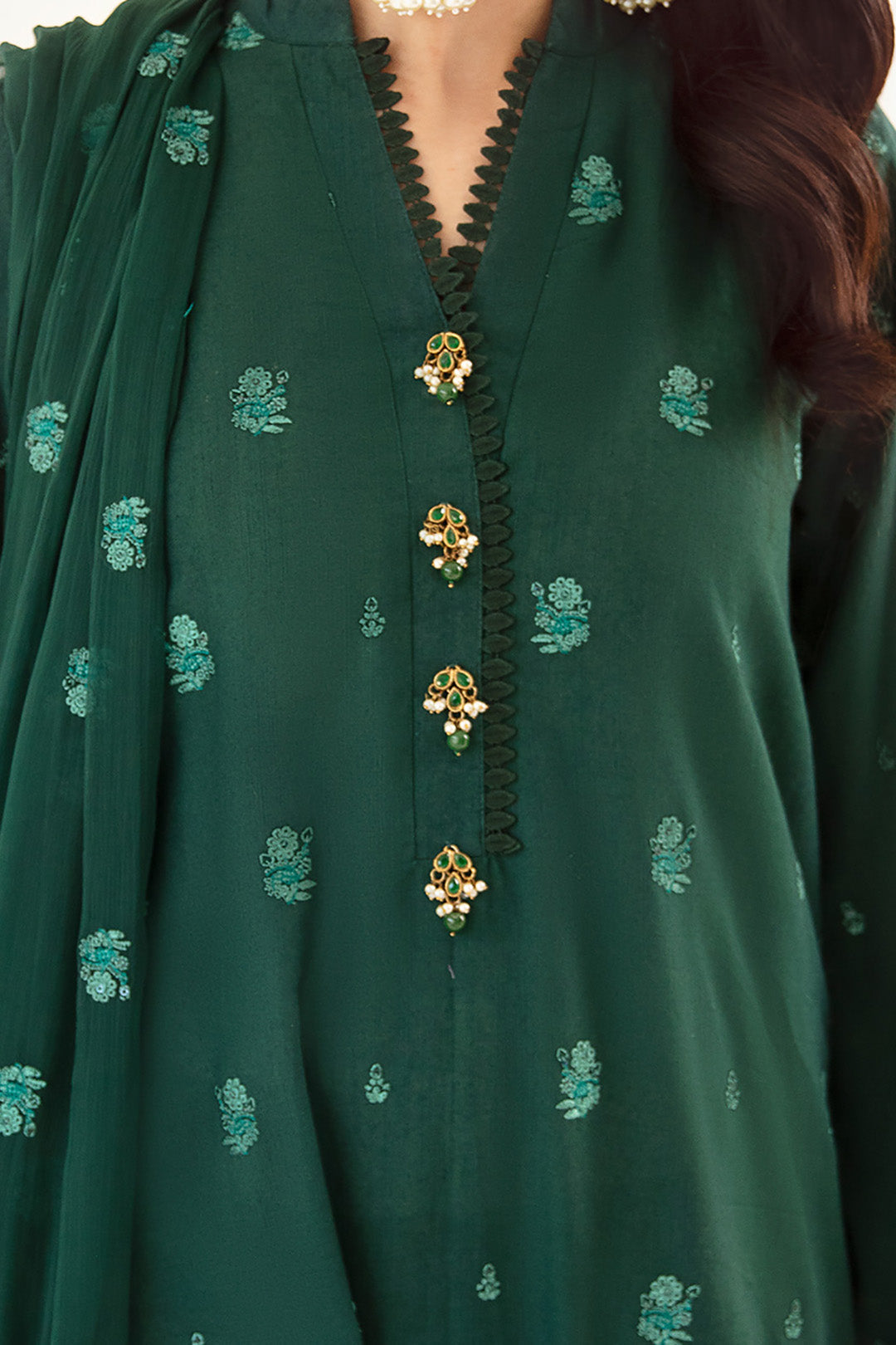 Zellbury | Unstitched 3 Piece Khaddar | Embroidered Shirt Shalwar Dupatta - 0302 - by - Libasekhas UK - Registered Vendor of : Zellbury Women - 100% Original Designer Dresss