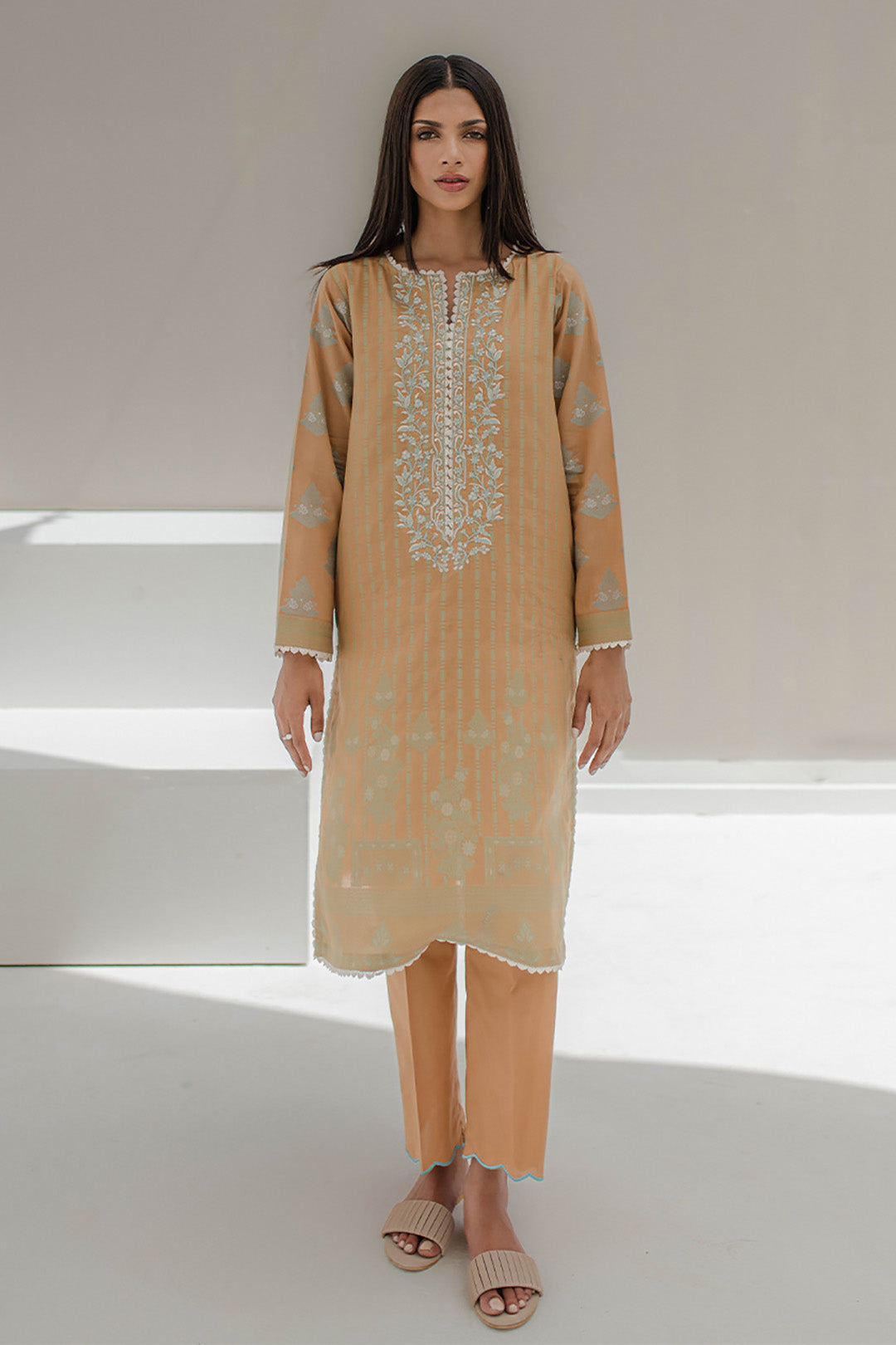 Zellbury | Unstitched 3 Piece Jacquard | Embroidered Shirt Shalwar - 0617 - by - Libasekhas UK - Registered Vendor of : Zellbury Women - 100% Original Designer Dresss