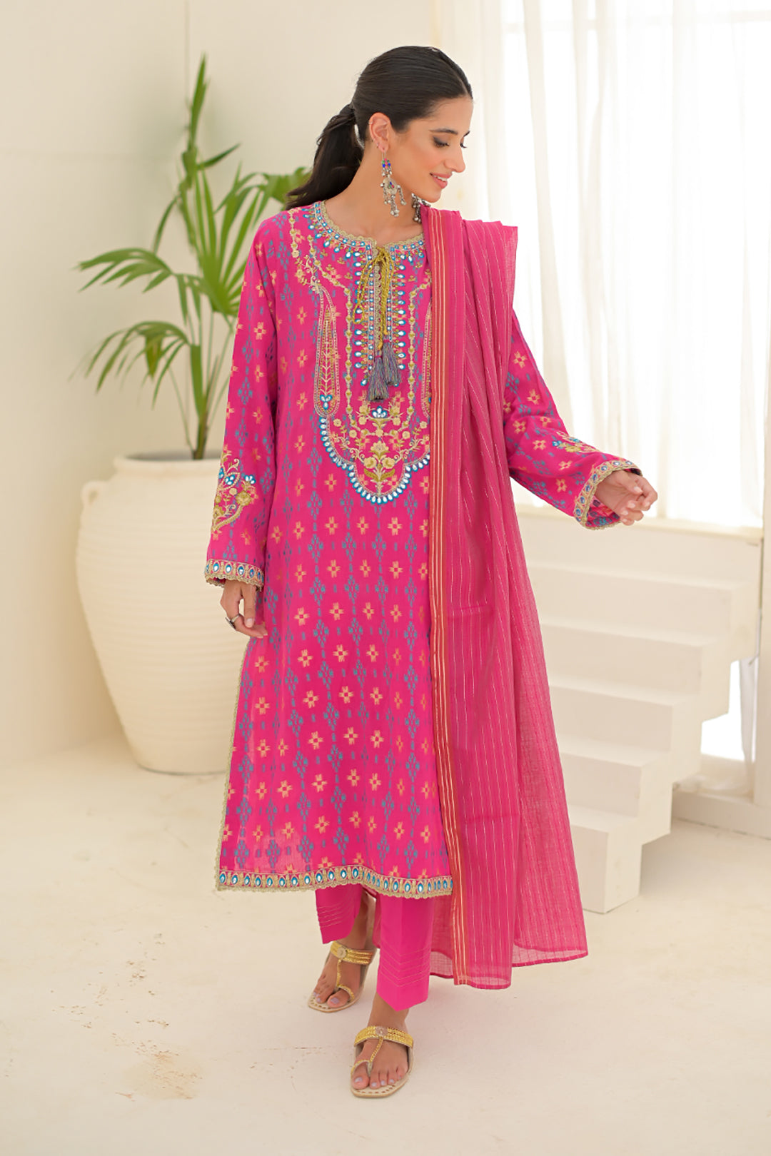 Zellbury | Unstitched 3 Piece Jacquard | Embroidered Shirt Shalwar Dupatta - 0289 - by - Libasekhas UK - Registered Vendor of : Zellbury Women - 100% Original Designer Dresss