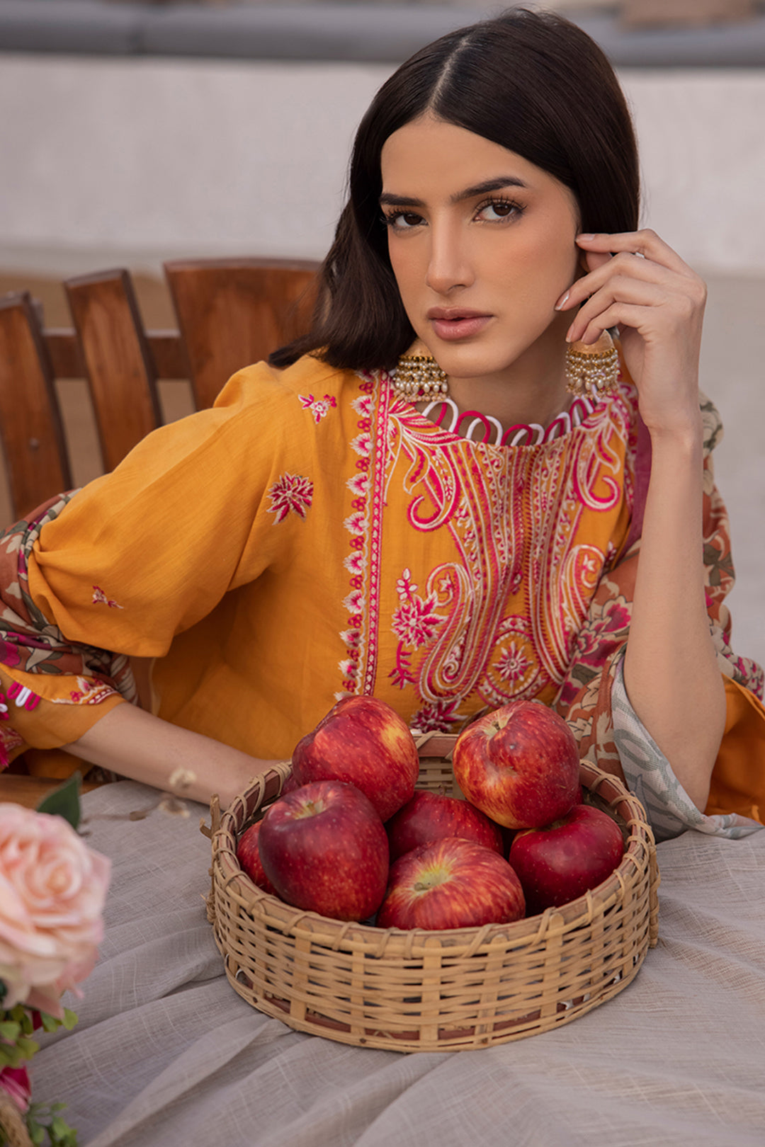 Zellbury | Unstitched 3 Piece Cambric | Embroidered Shirt Shalwar Dupatta - 1142 - by - Libasekhas UK - Registered Vendor of : Zellbury Women - 100% Original Designer Dresss