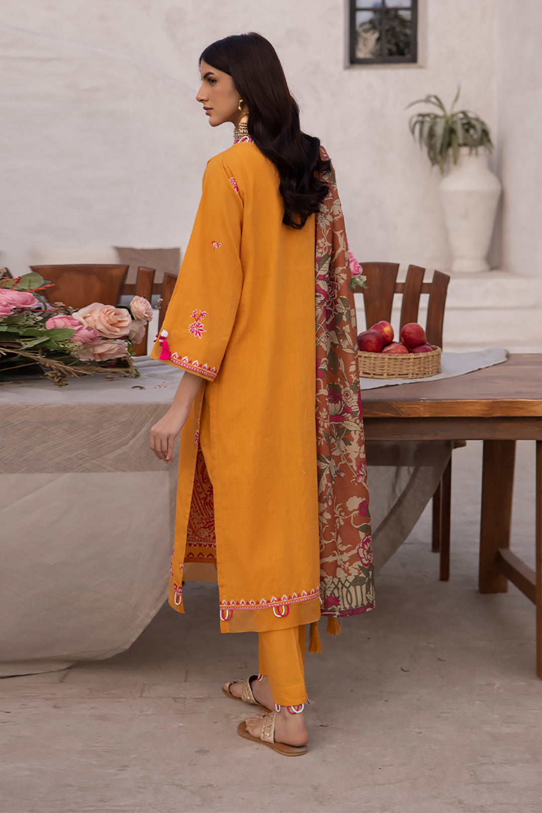 Zellbury | Unstitched 3 Piece Cambric | Embroidered Shirt Shalwar Dupatta - 1142 - by - Libasekhas UK - Registered Vendor of : Zellbury Women - 100% Original Designer Dresss